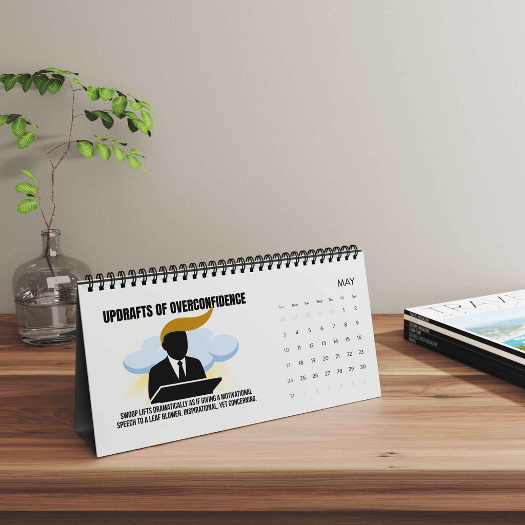 Executive Hair Forecast 2026 Desktop Calendar