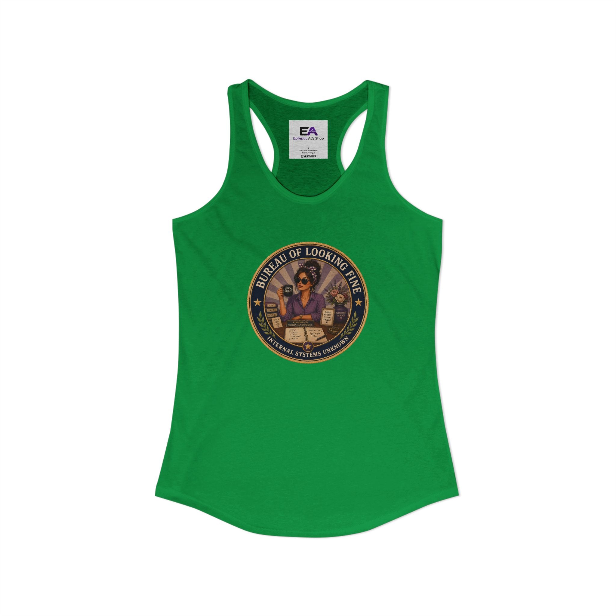 Bureau of Looking Fine Women's Racerback Tank Top – Internal Systems Unknown