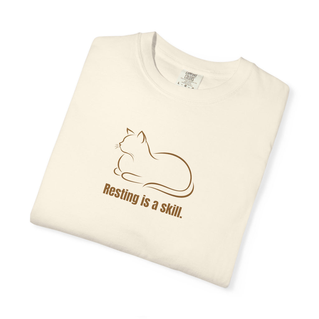 Resting Is a Skill Cat T-Shirt