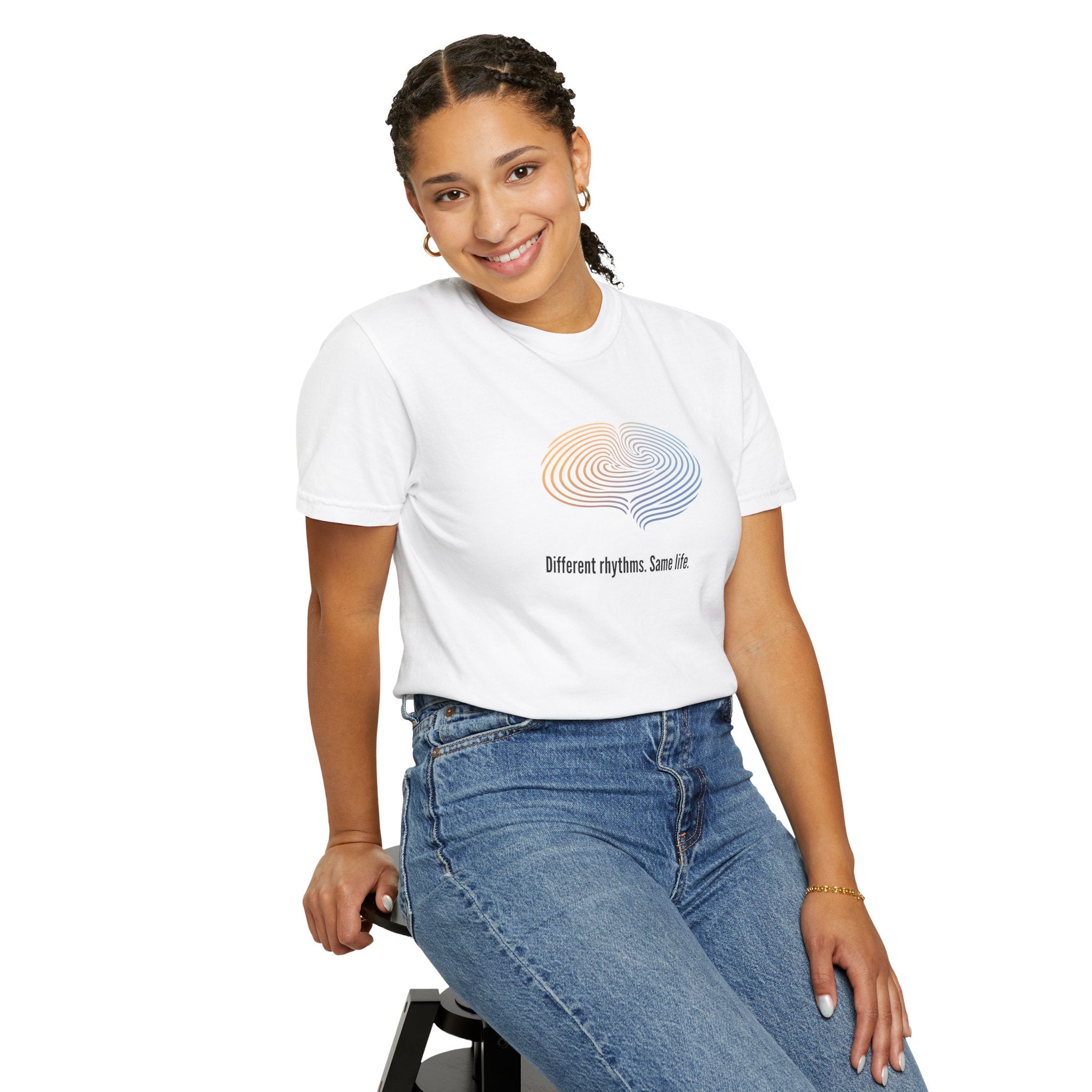 Different Rhythms. Same Life. — Epilepsy Awareness Unisex T-Shirt
