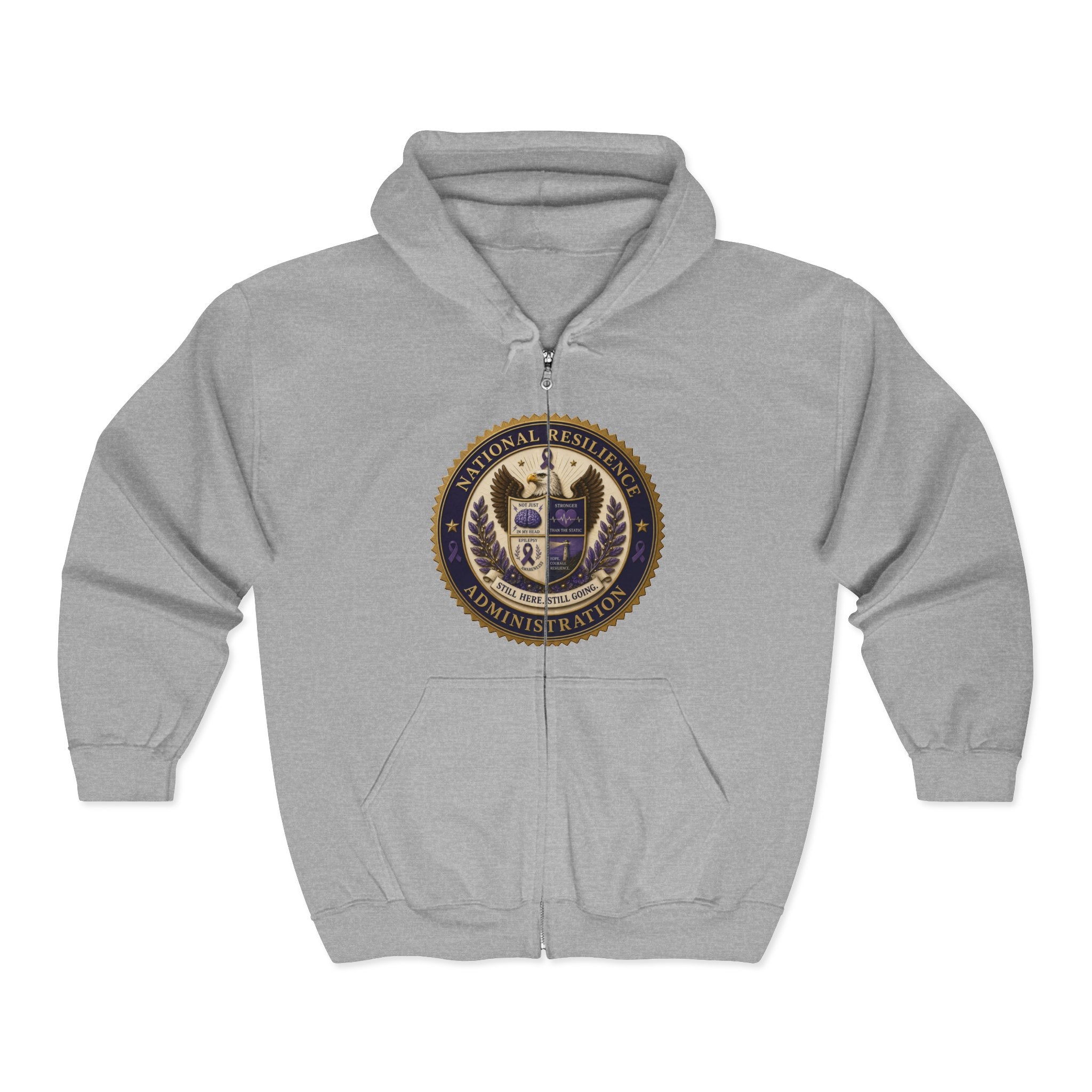 National Resilience Administration Full-Zip Hoodie | Still Here. Still Going.