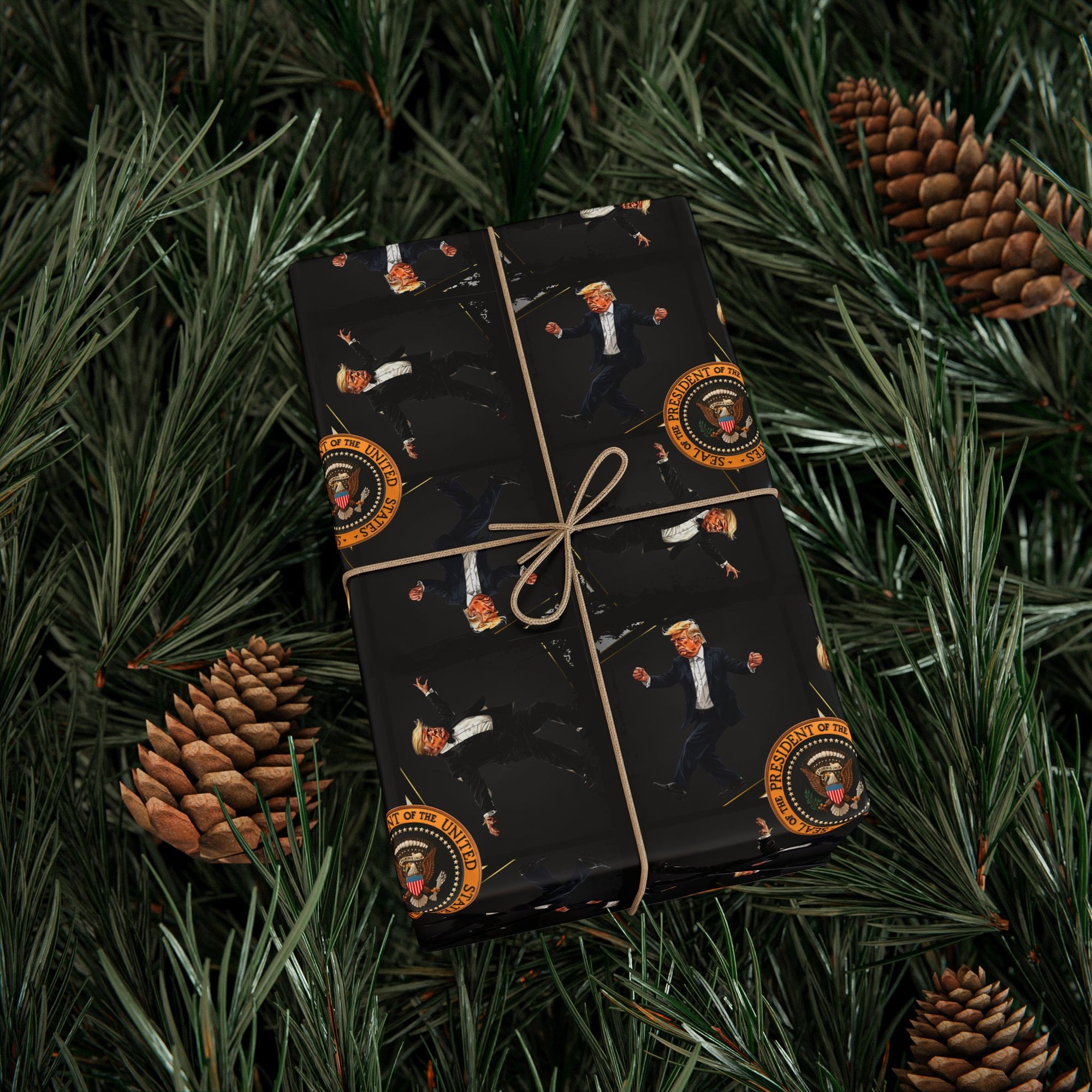 Dancing President Wrapping Paper