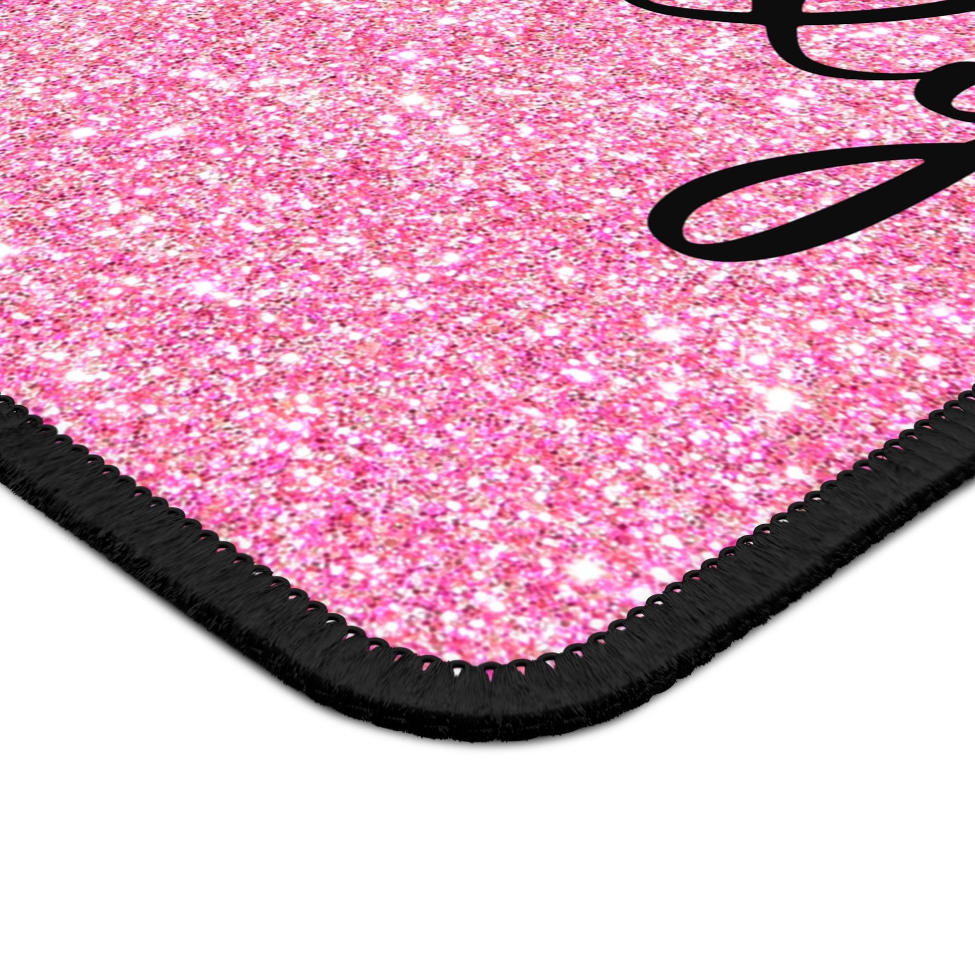 Glittery Cat Lady Gaming Mouse Pad - Perfect for Cat Lovers and Gamers Printify