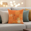 Purr Line Art Cat Throw Pillow | Minimal Cat Lover Accent Pillow