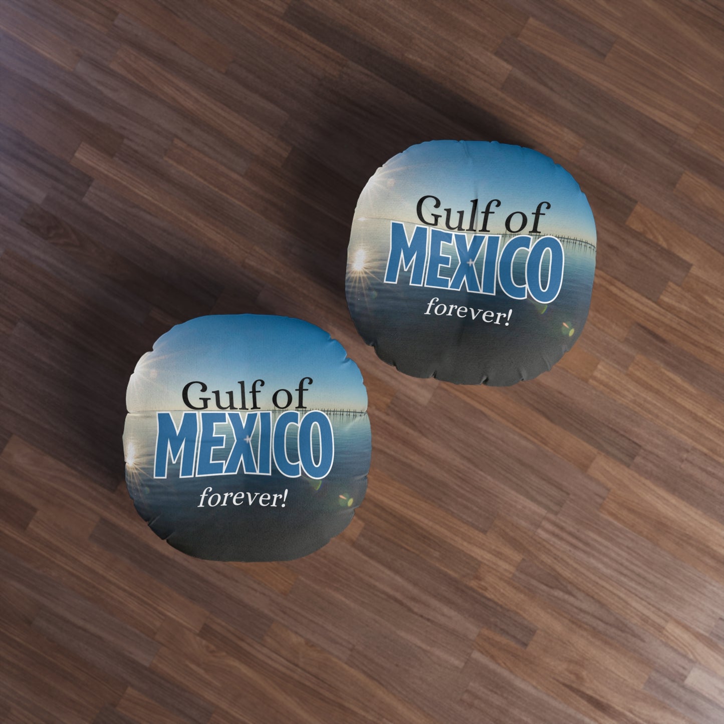 Gulf of Mexico Forever Tufted Floor Pillow - Round