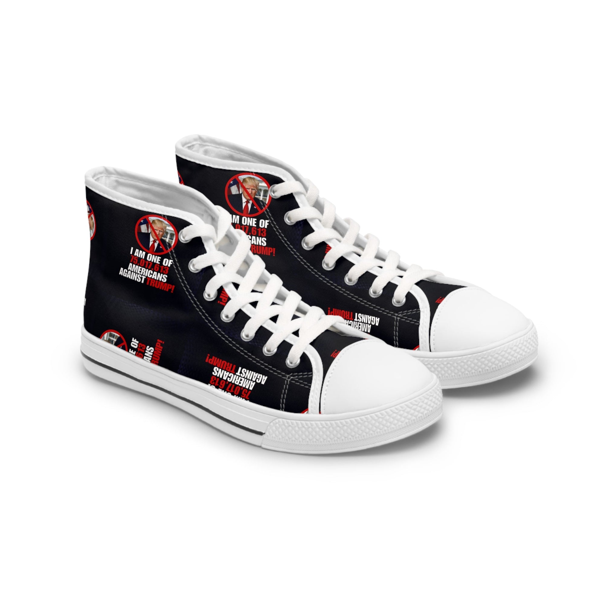 Women's High Top Sneakers - Americans Against Trump Printify
