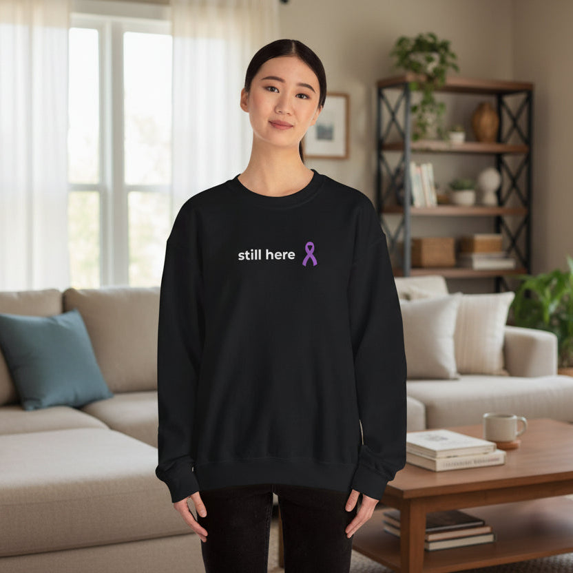 Still Here Printed Crewneck Sweatshirt