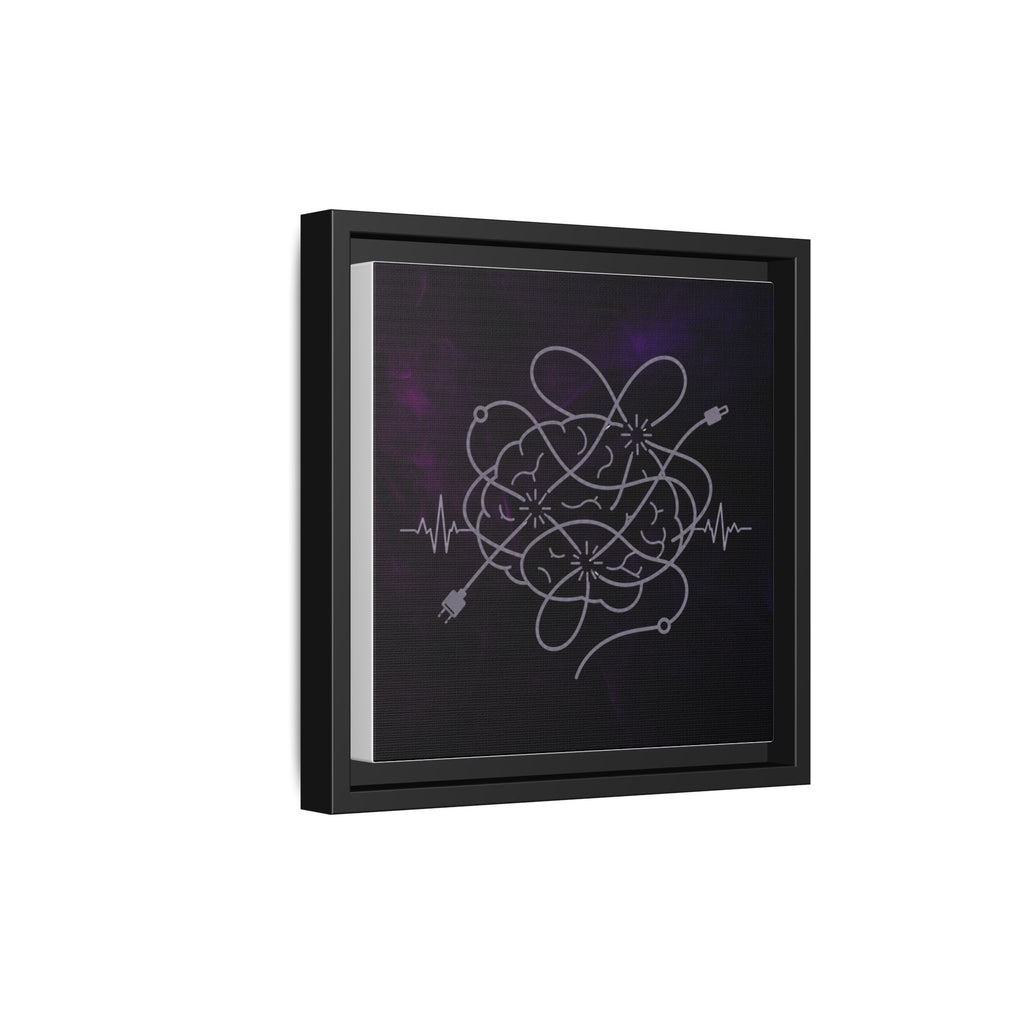 Tangled Brain Epilepsy Awareness Framed Canvas Print