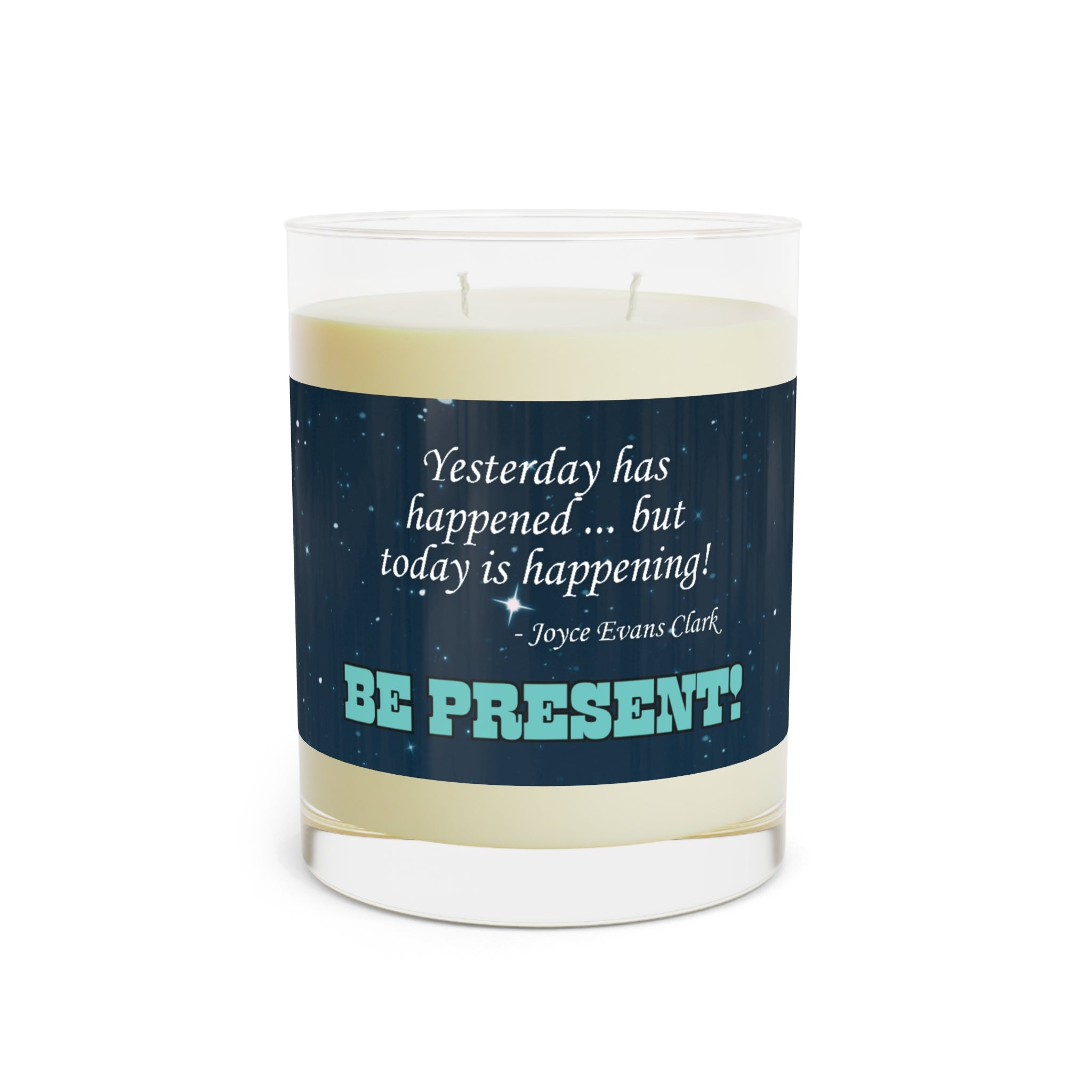 Photo depicting the ​Happening Scented Candle - Full Glass, 11oz from EpiAl's Shop.