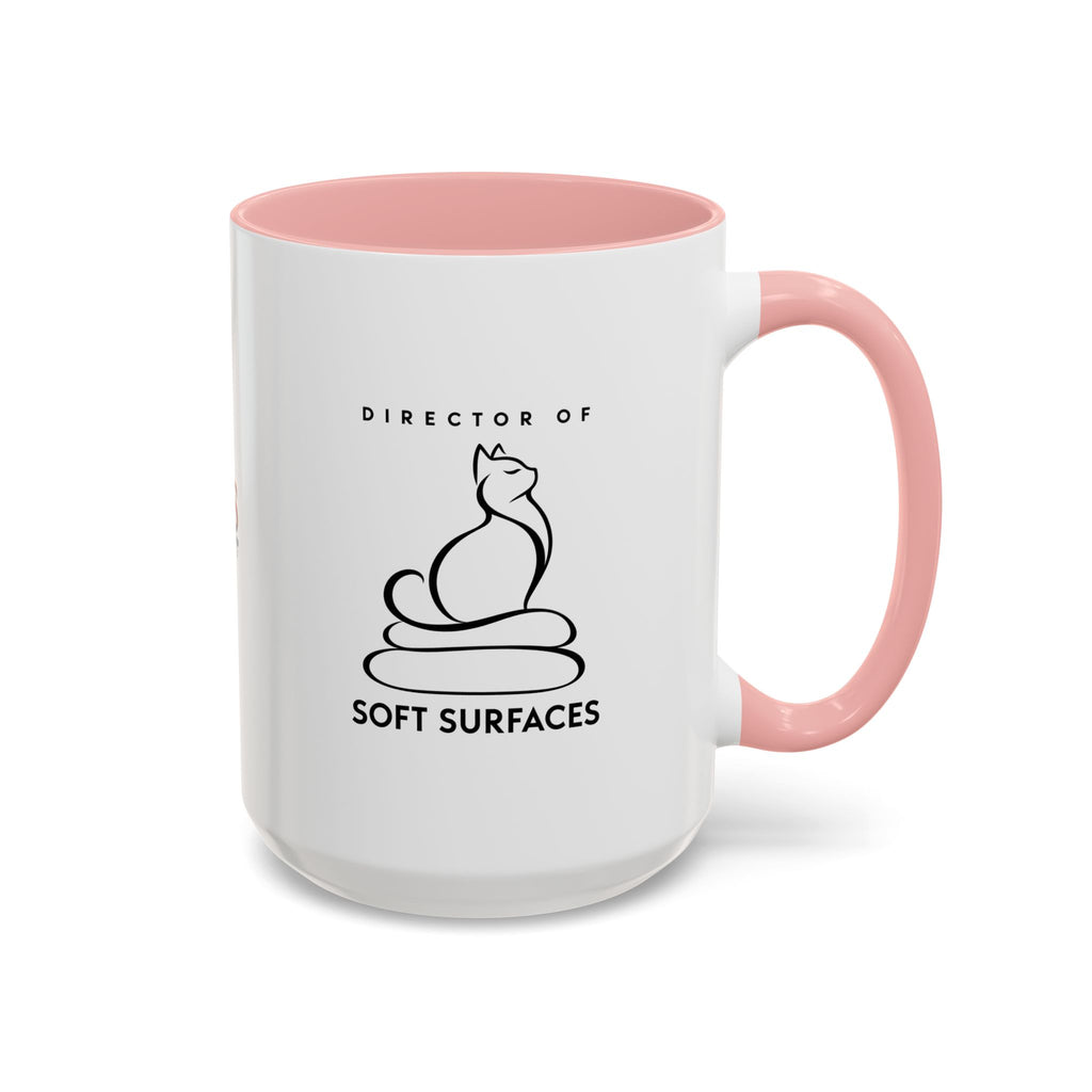 Director of Soft Surfaces Cat Mug | Funny Cat Lover Coffee Cup (11oz/15oz)