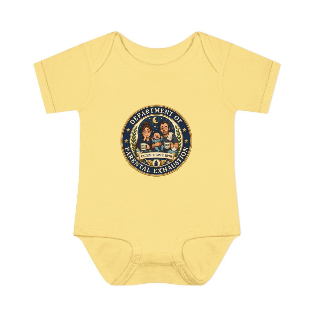 Department of Parental Exhaustion Infant Bodysuit | Baby Onesie