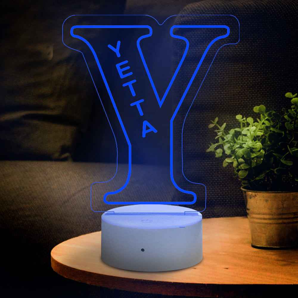 LED A–Z Personalized Lamp | “Yes, It’s Your Name. Obviously.”