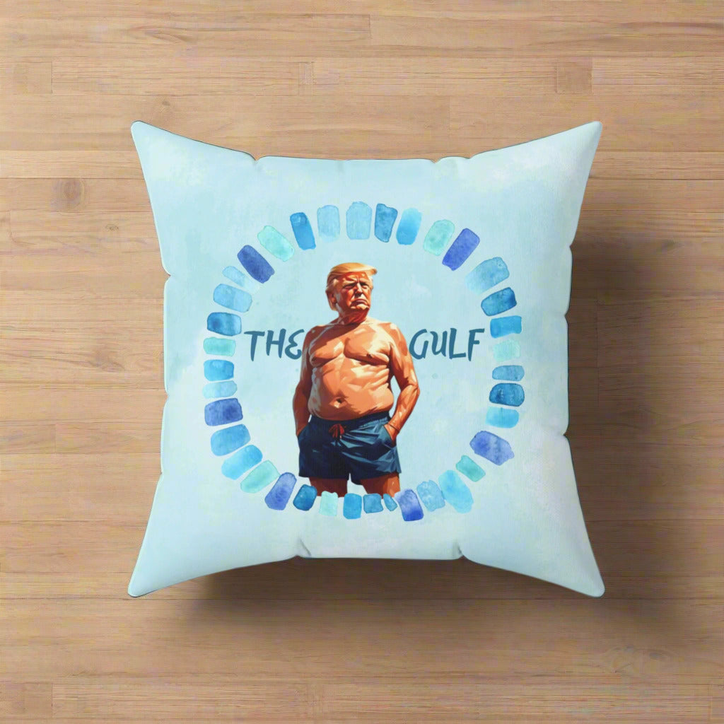 The Gulf and Trump Decorative Pillow, Home Decor