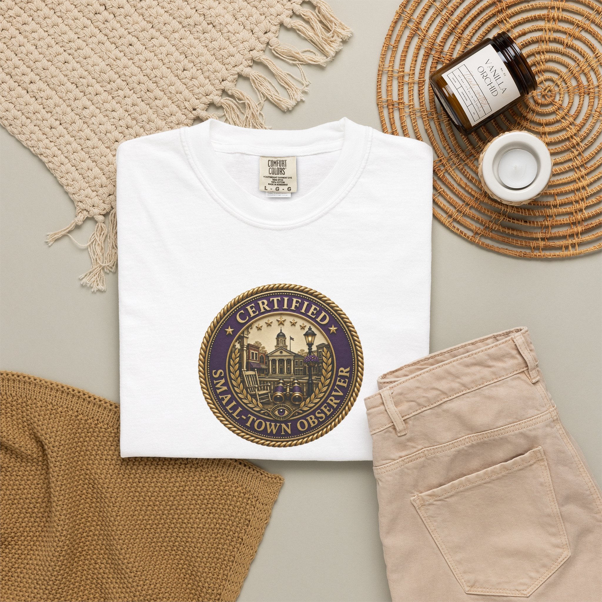 Certified Small-Town Observer Garment-Dyed T-Shirt