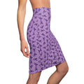 Purple Ribbon and Lightning Epilepsy Awareness Pencil Skirt