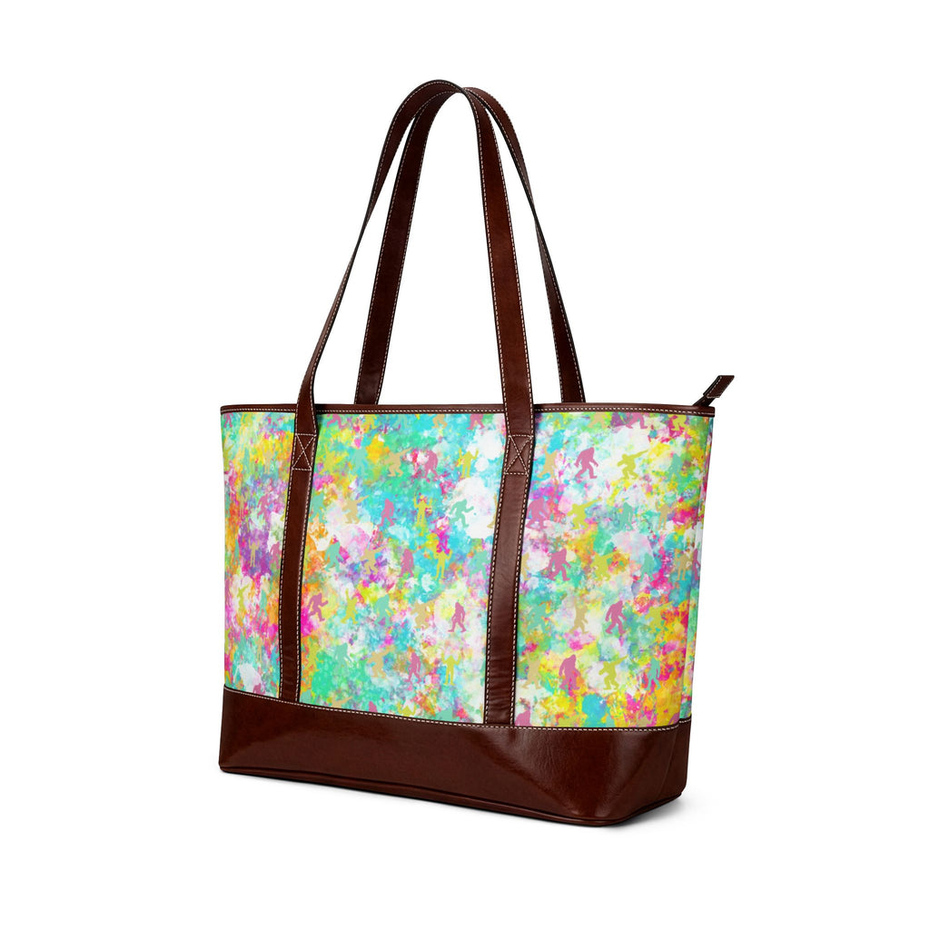 Gone Squatchin' | Hidden Bigfoot Watercolor Tote Bag