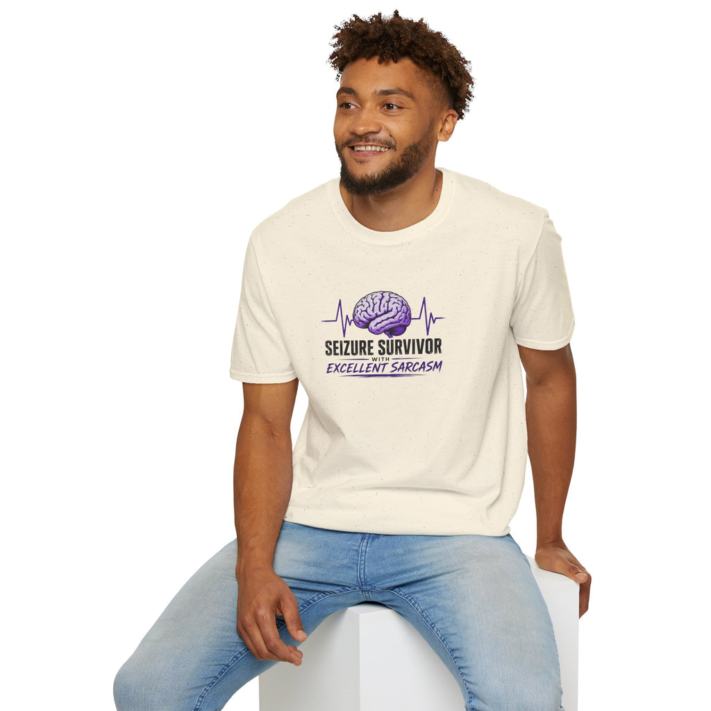 Seizure Survivor With Excellent Sarcasm Epilepsy T-Shirt