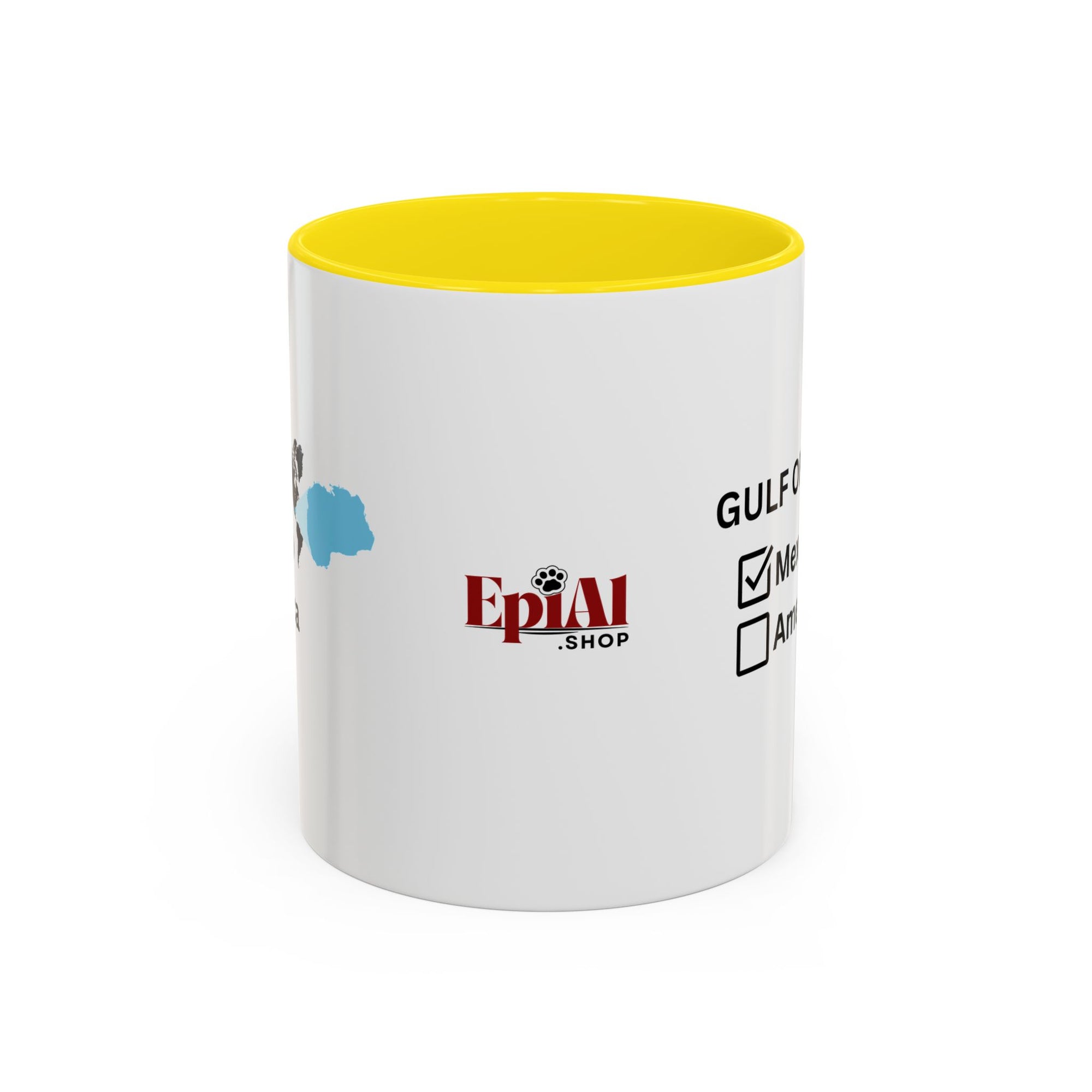Gulf of Mexico Checkbox Accent Coffee Mug