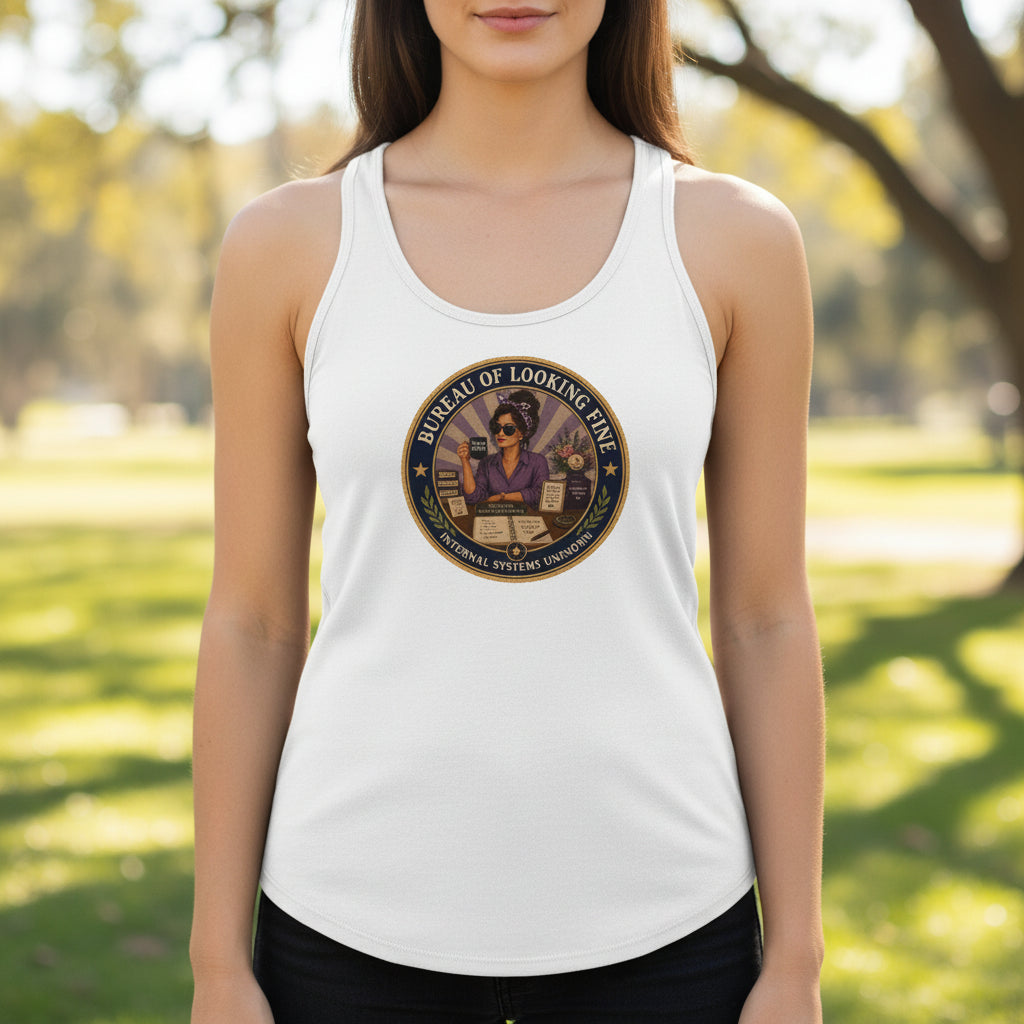 Bureau of Looking Fine Women's Racerback Tank Top – Internal Systems Unknown
