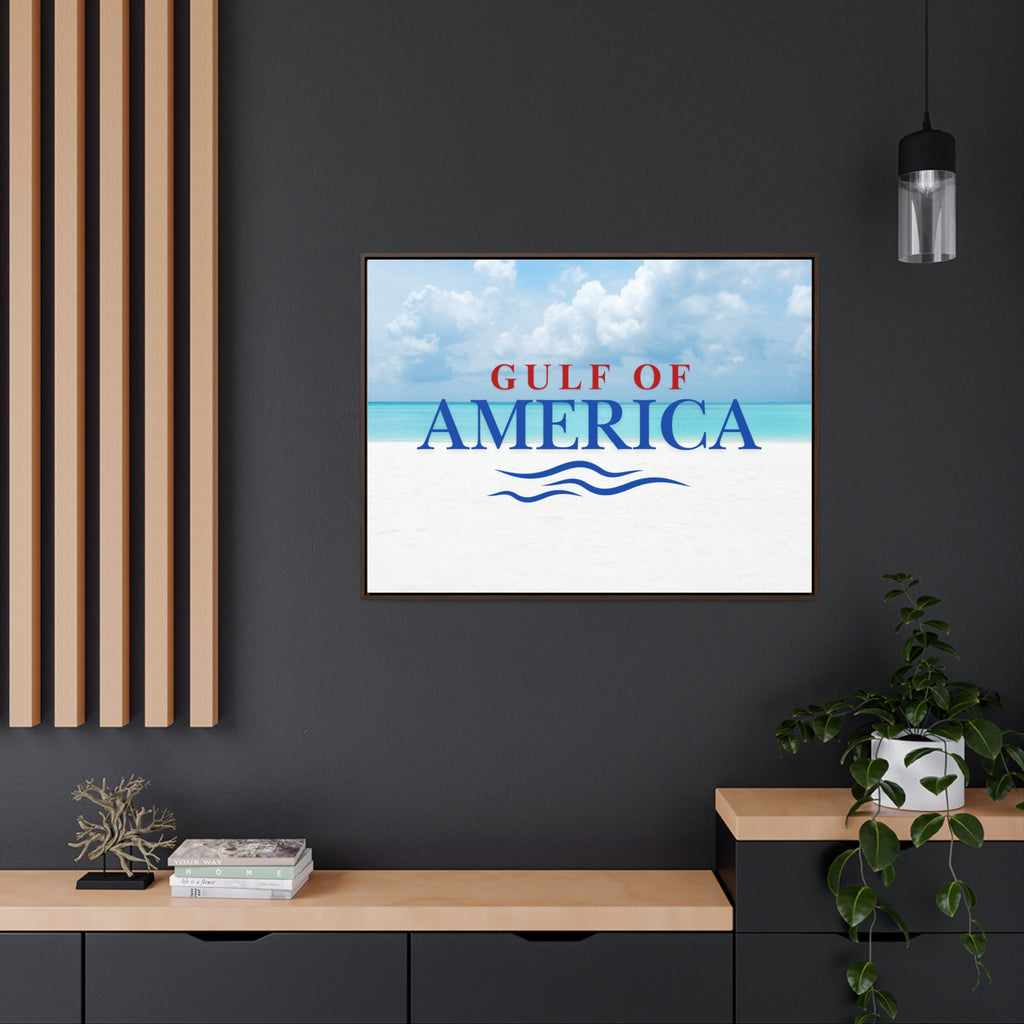 American Gulf Canvas Wrap - Coastal Wall Art for Beach Lovers