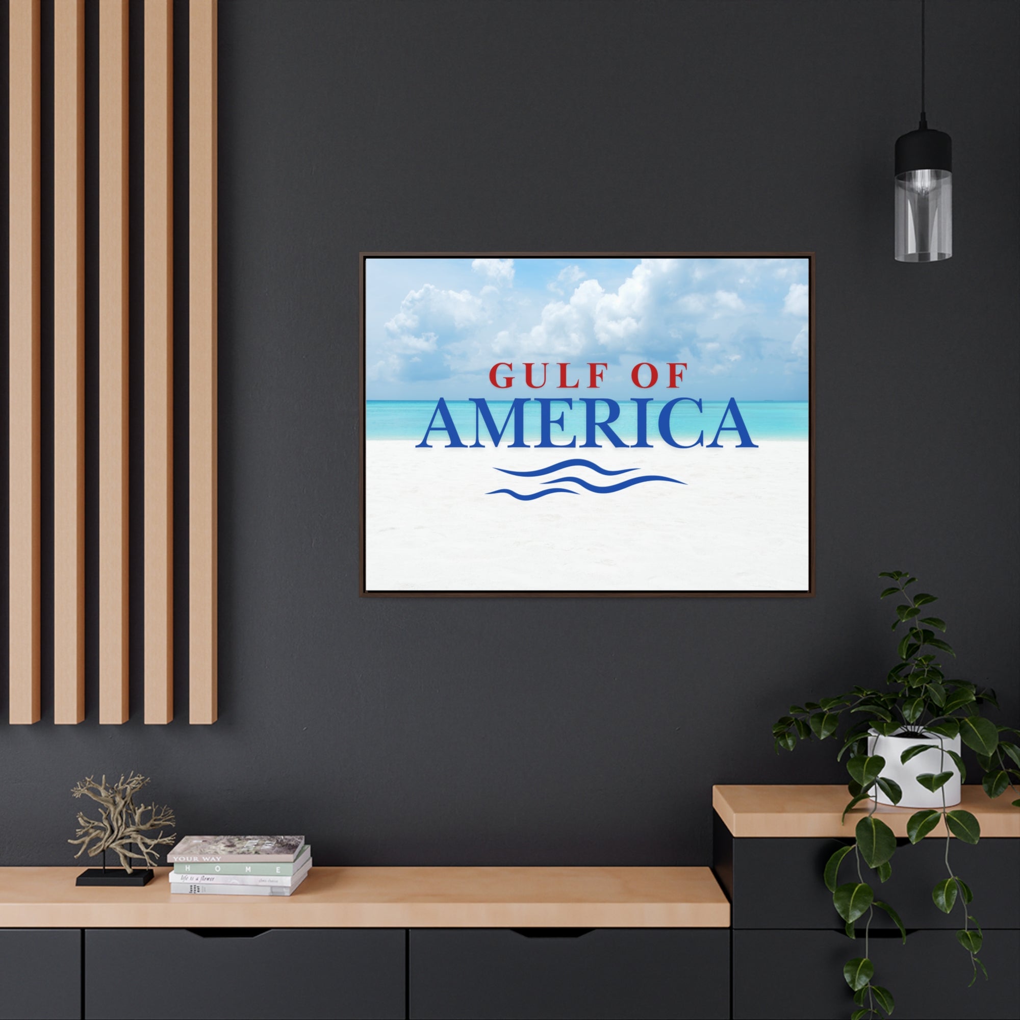 American Gulf Canvas Wrap - Coastal Wall Art for Beach Lovers