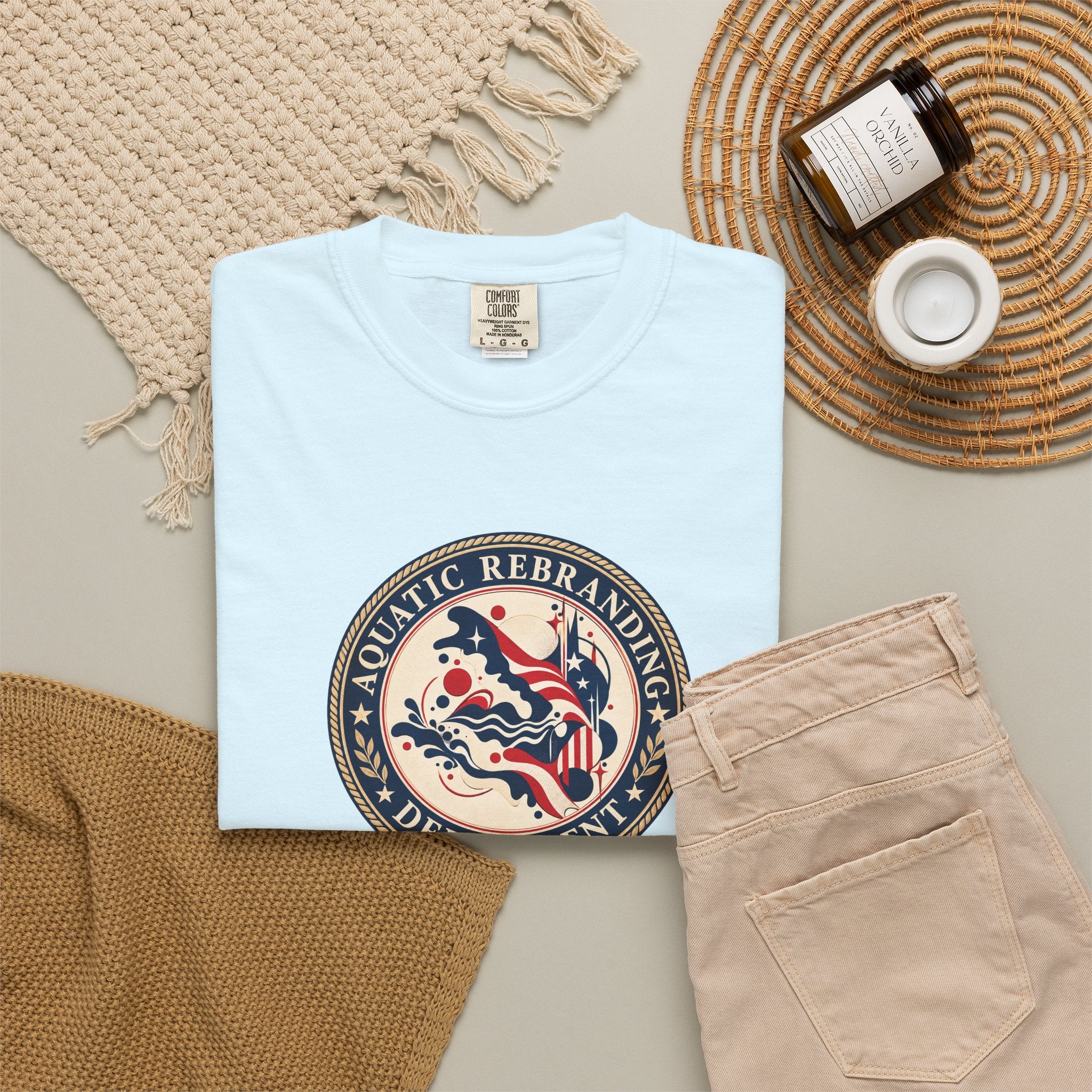 Aquatic Rebranding Department Garment-Dyed Unisex T-Shirt