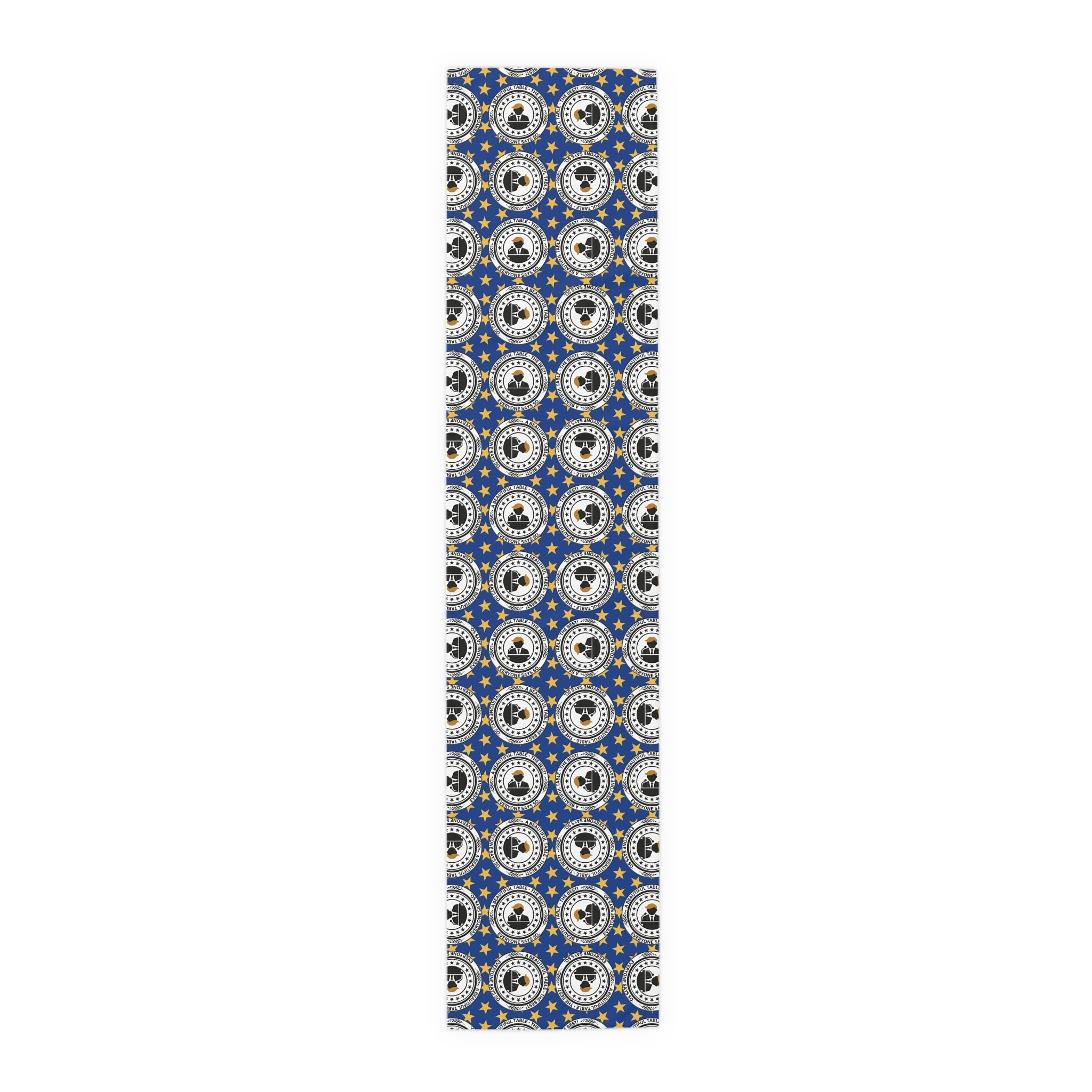A Beautiful Table Table Runner – Faux Official Parody Seal Pattern