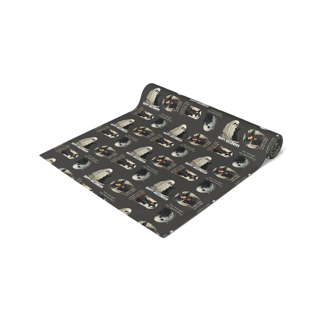 Cat-Themed Halloween Table Runner