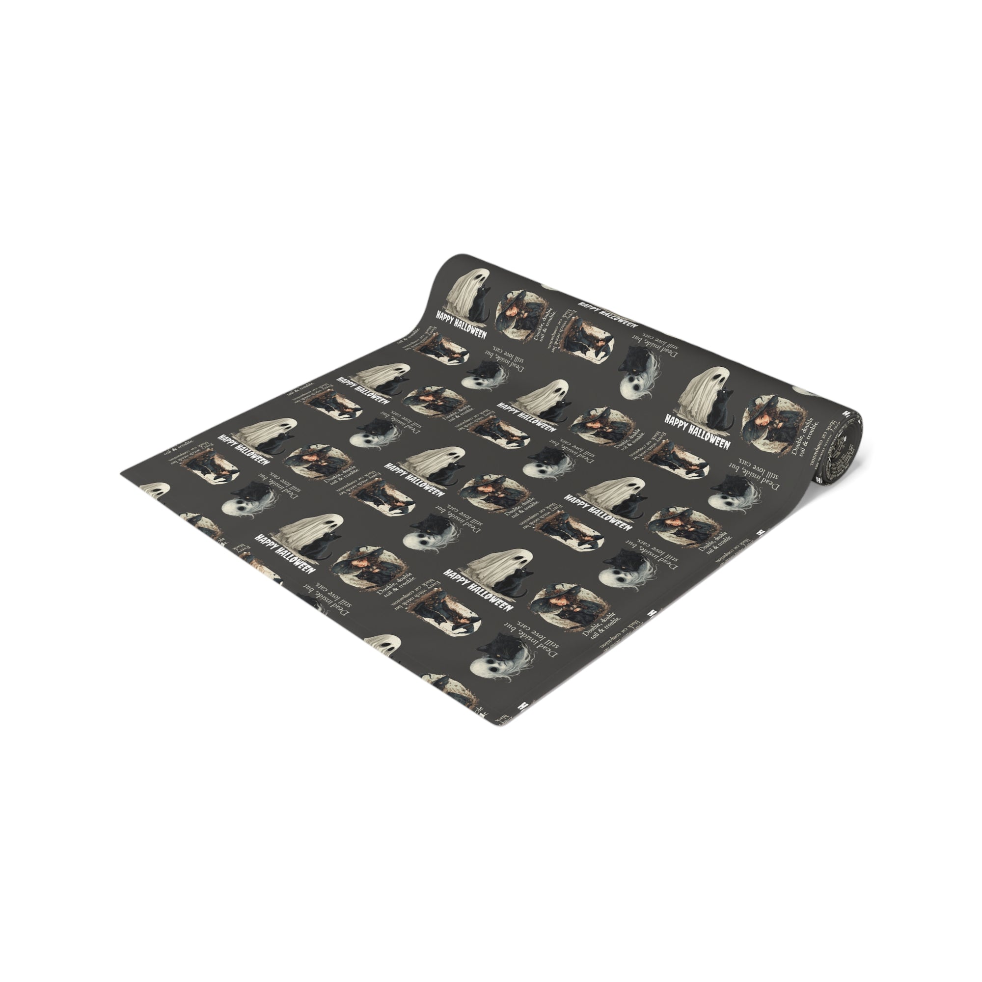Cat-Themed Halloween Table Runner