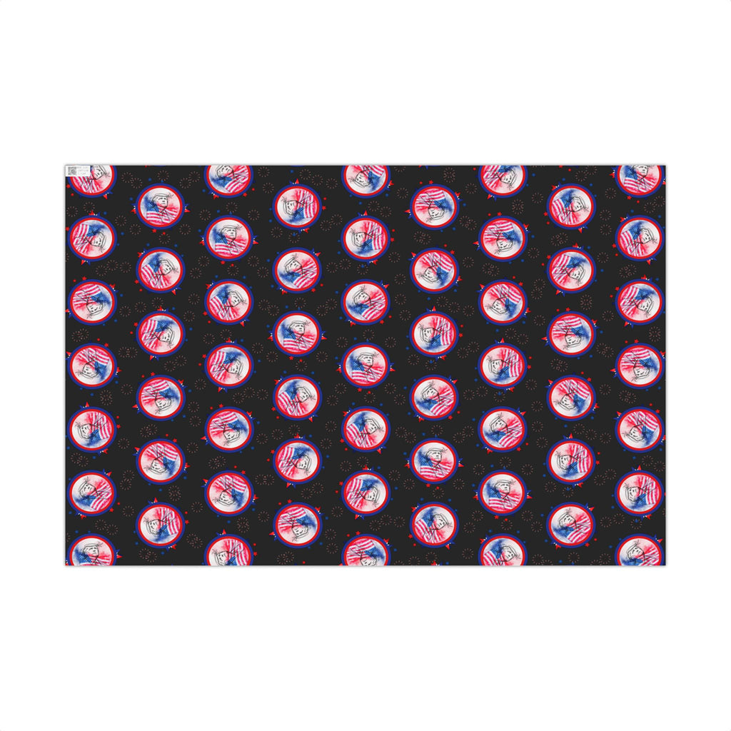 Draw Your Own Conclusions All-Occasion Gift Wrap – Patriotic Satire Wrapping Paper