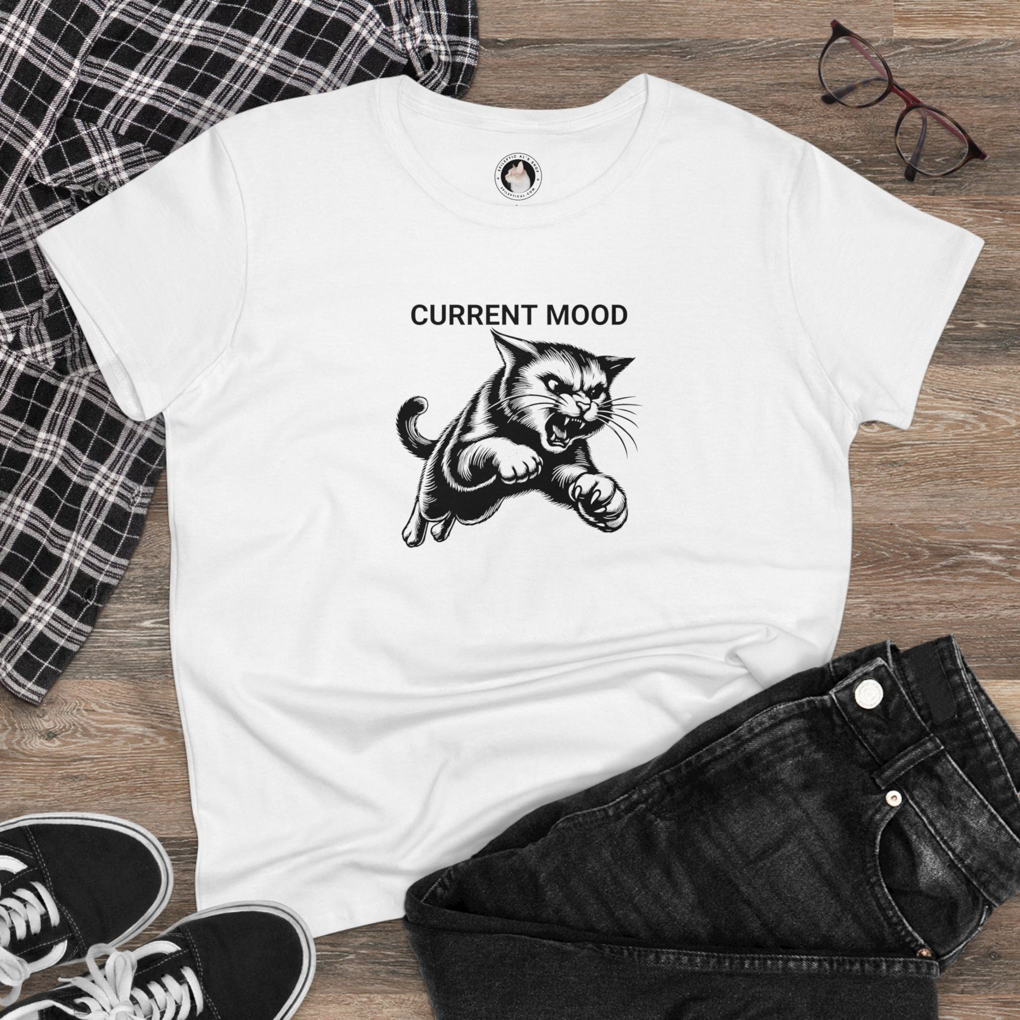 Current Mood: Fightin' Women's Midweight Cotton Tee