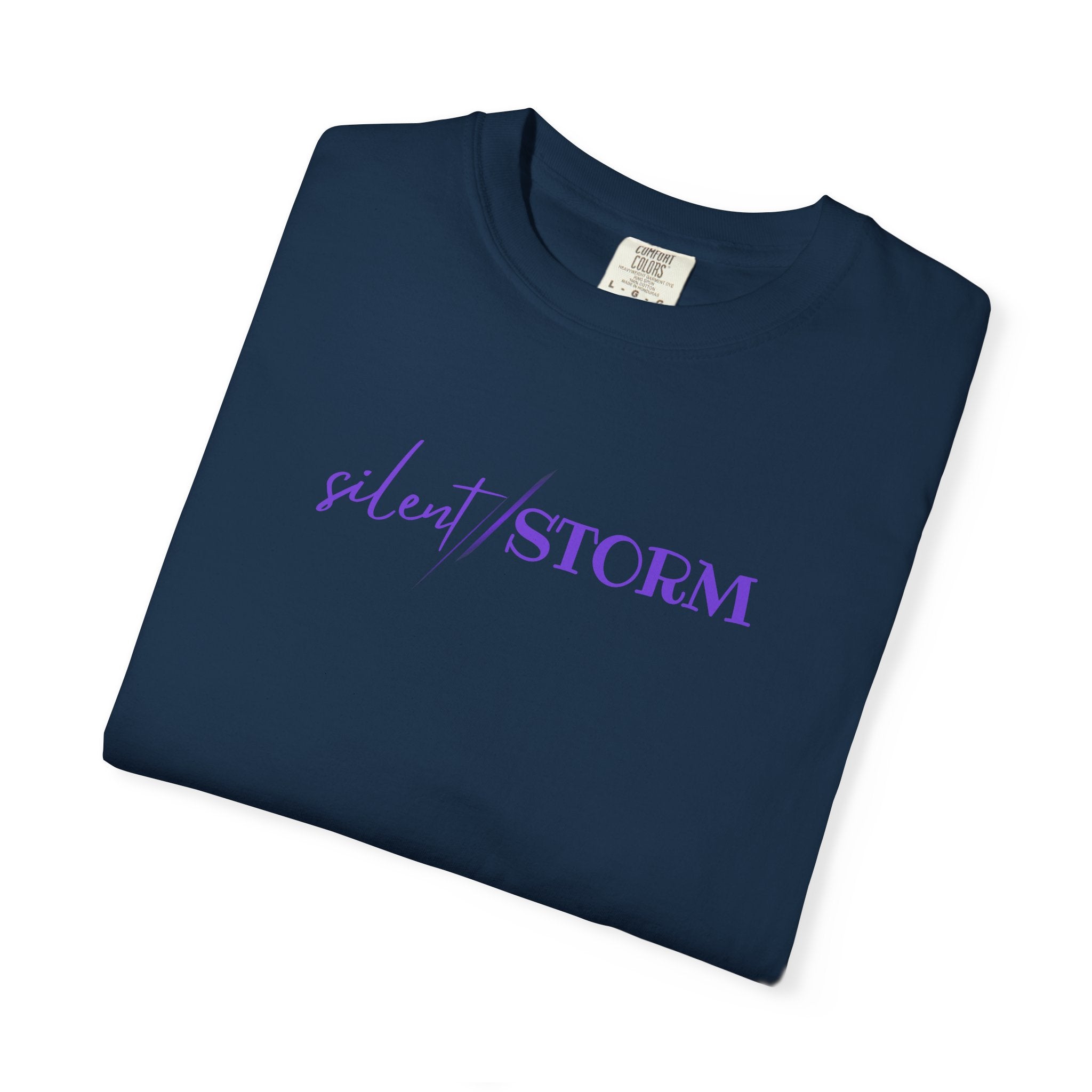 Silent Storm Unisex T-Shirt – Epilepsy Awareness Purple Statement Tee