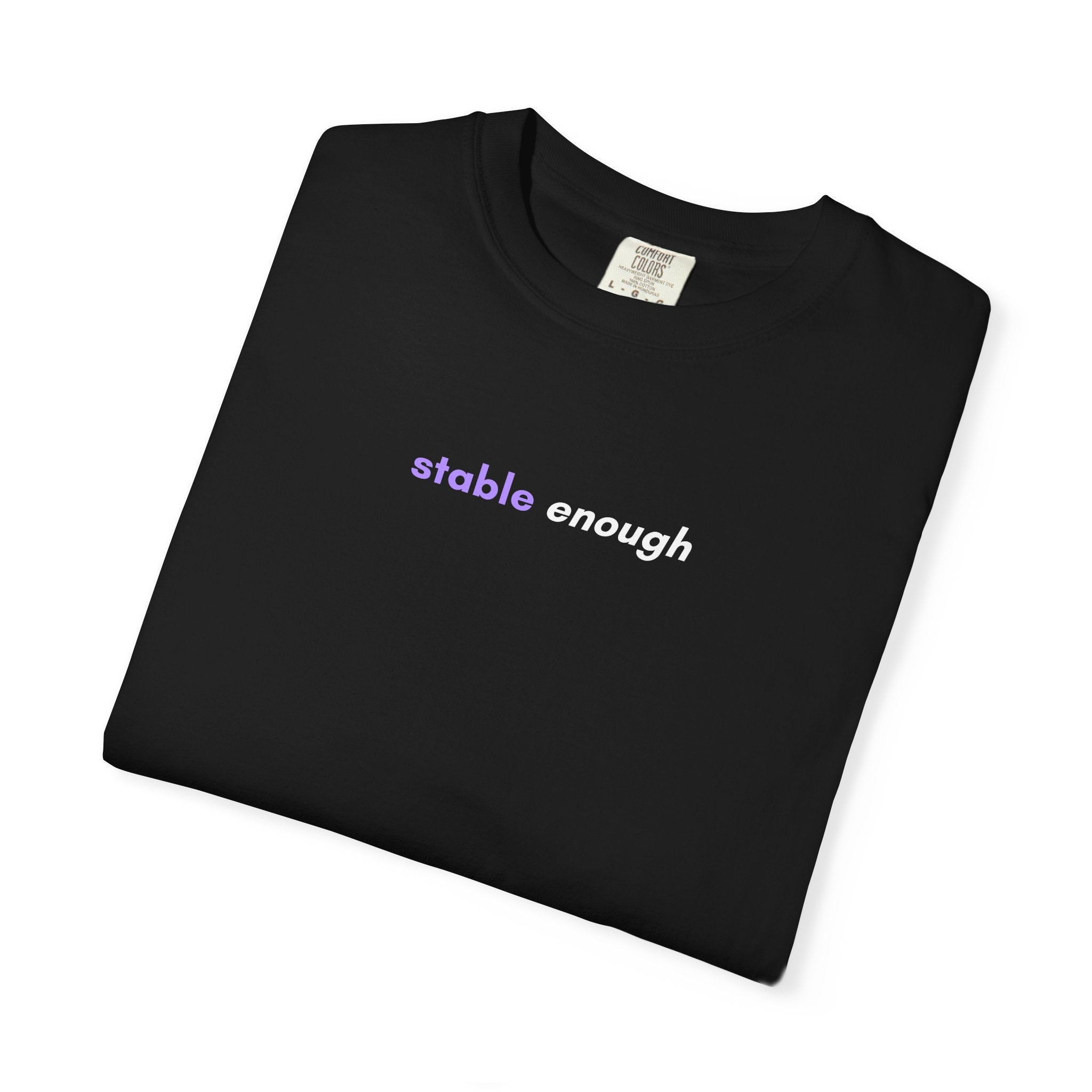 Stable Enough Epilepsy Awareness T-Shirt | Minimal Awareness Tee