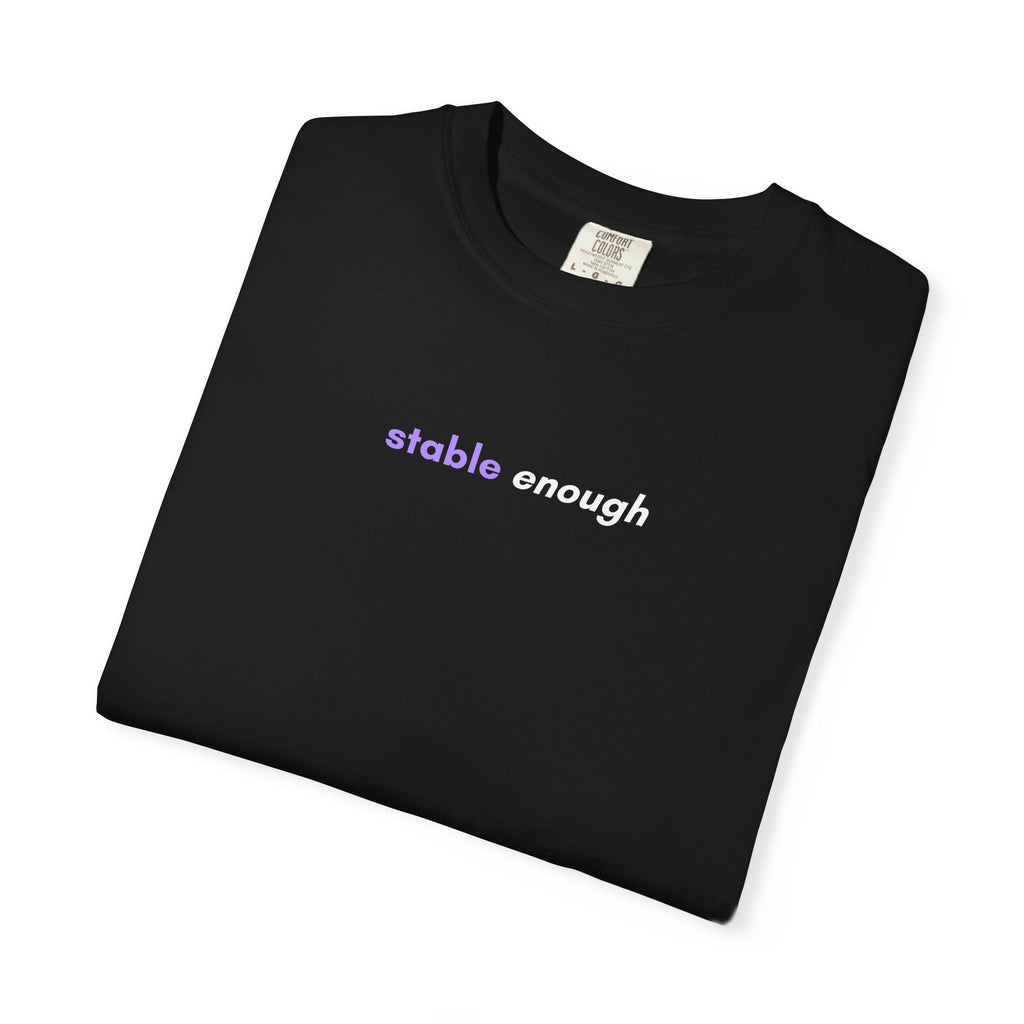 Stable Enough Epilepsy Awareness T-Shirt | Minimal Awareness Tee
