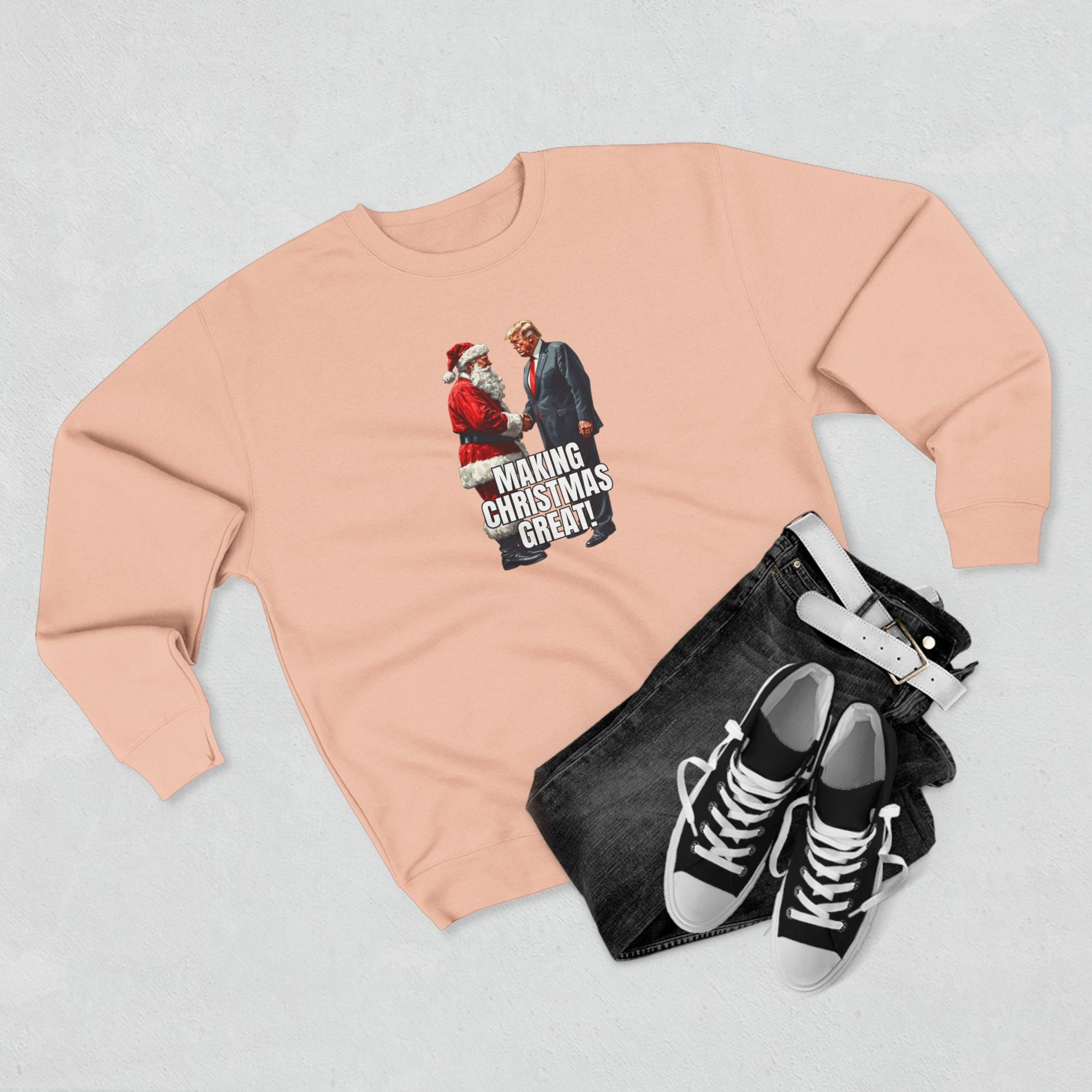 Funny Make Christmas Great Unisex Crewneck Sweatshirt