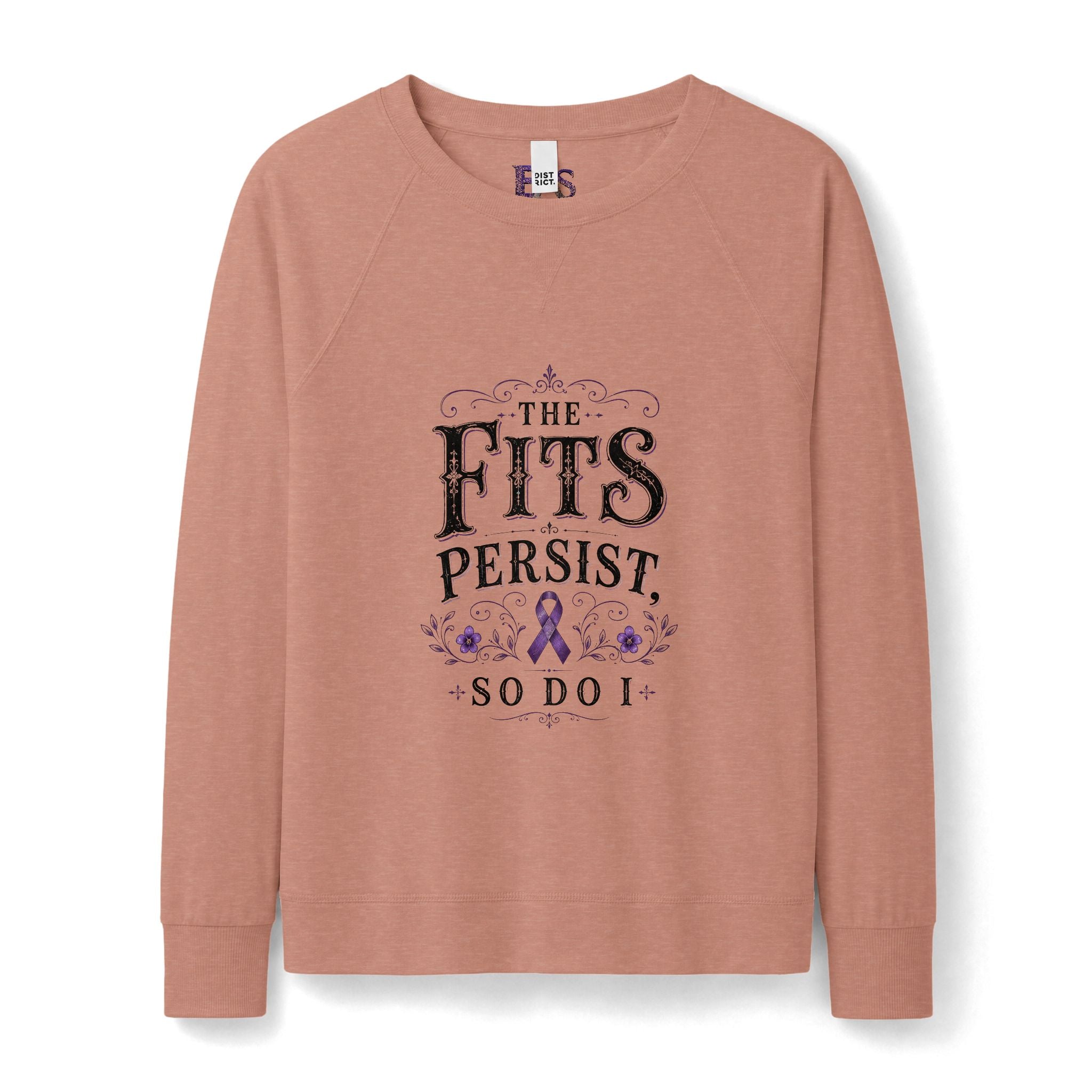 The Fits Persist, So Do I Victorian Epilepsy Awareness Crewneck Sweatshirt