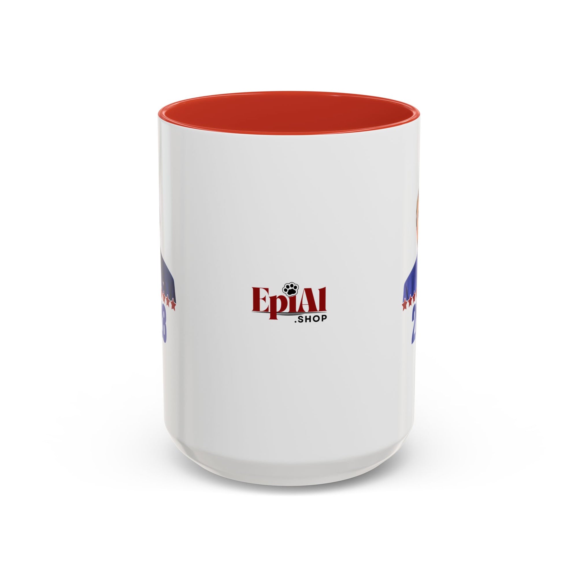 Trump 2028 Accent Coffee Mug - Ceramic Mug for Political Enthusiasts
