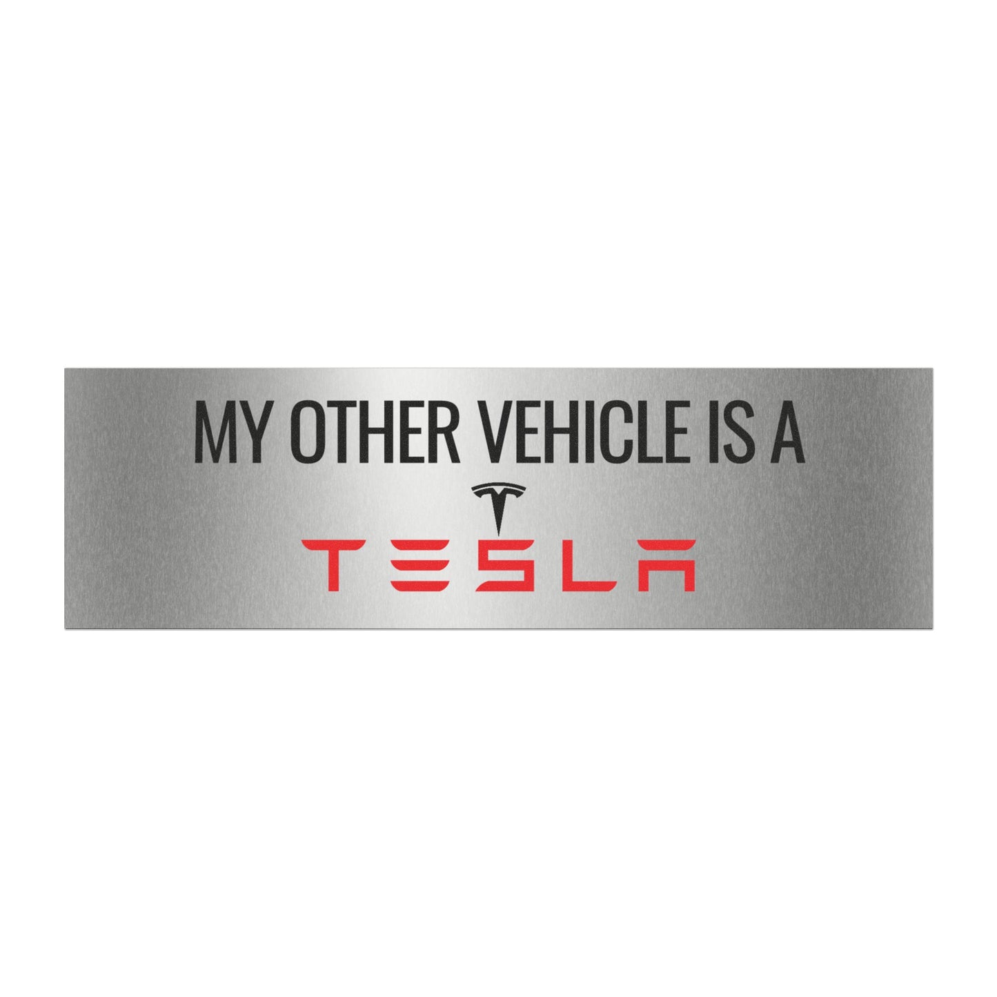 My Other Vehicle is a Tesla Car Magnet - Durable and Stylish Auto Decor
