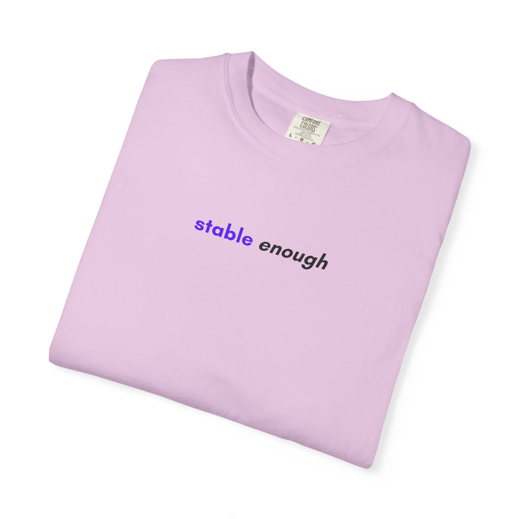 Stable Enough Epilepsy Awareness T-Shirt | Minimal Awareness Tee
