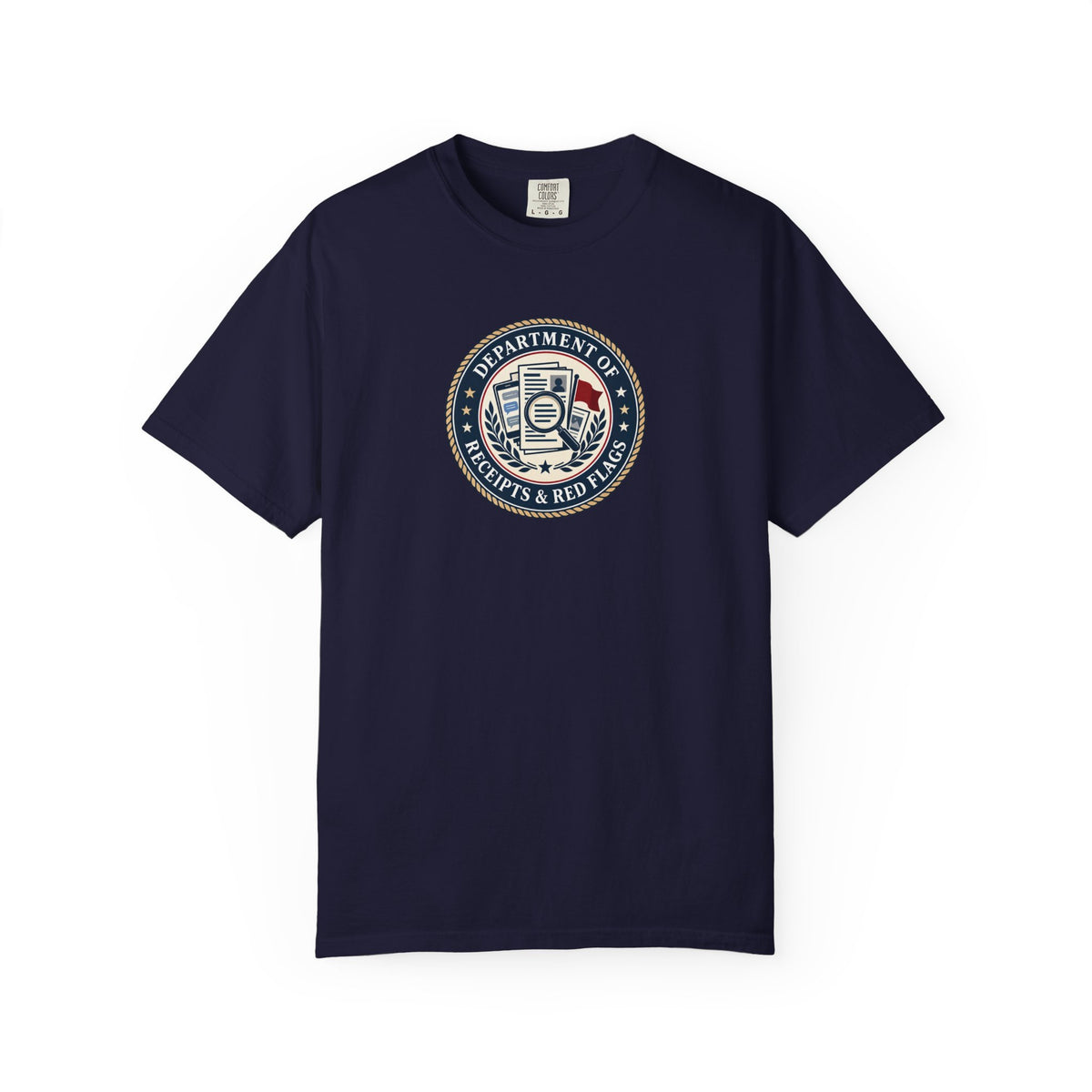 Department of Receipts & Red Flags T-Shirt | True Crime Faux Agency Tee