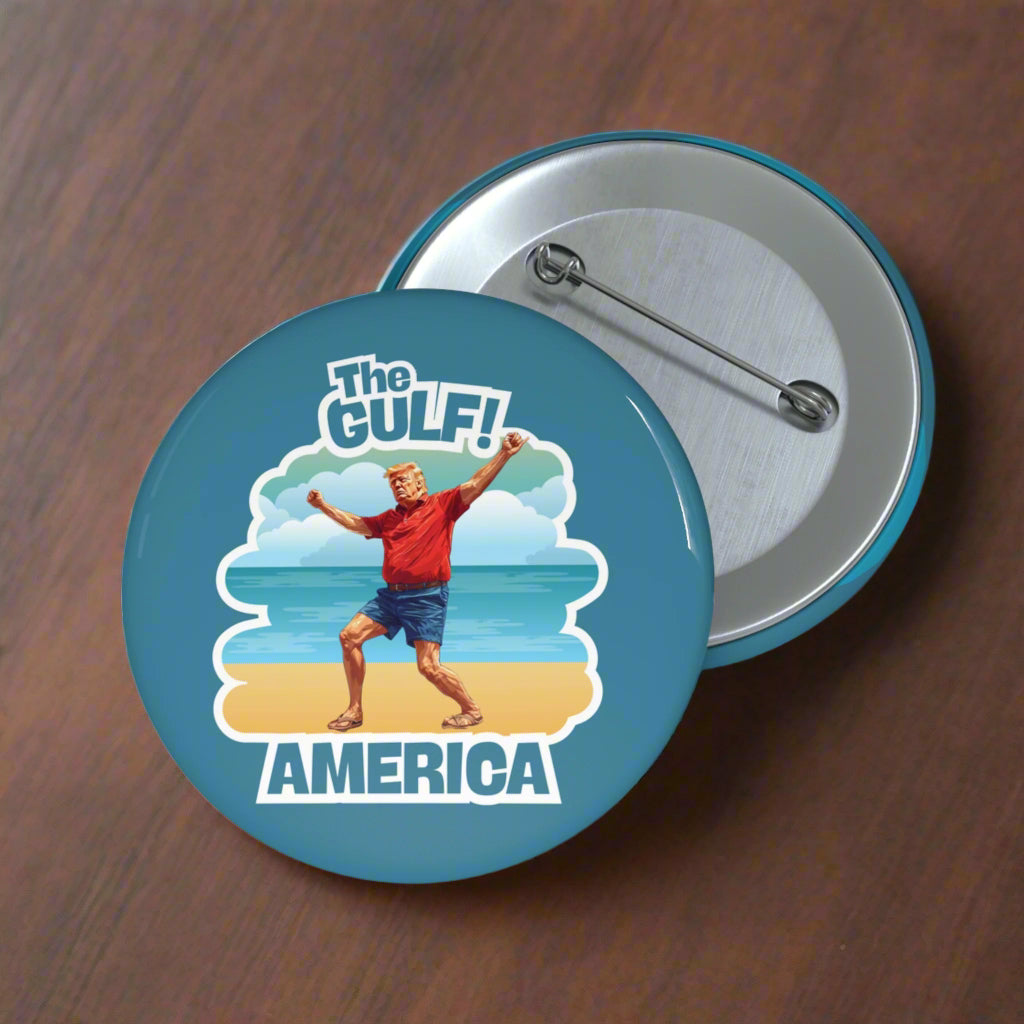 Gulf America Pin Buttons - Collectibles for Friends