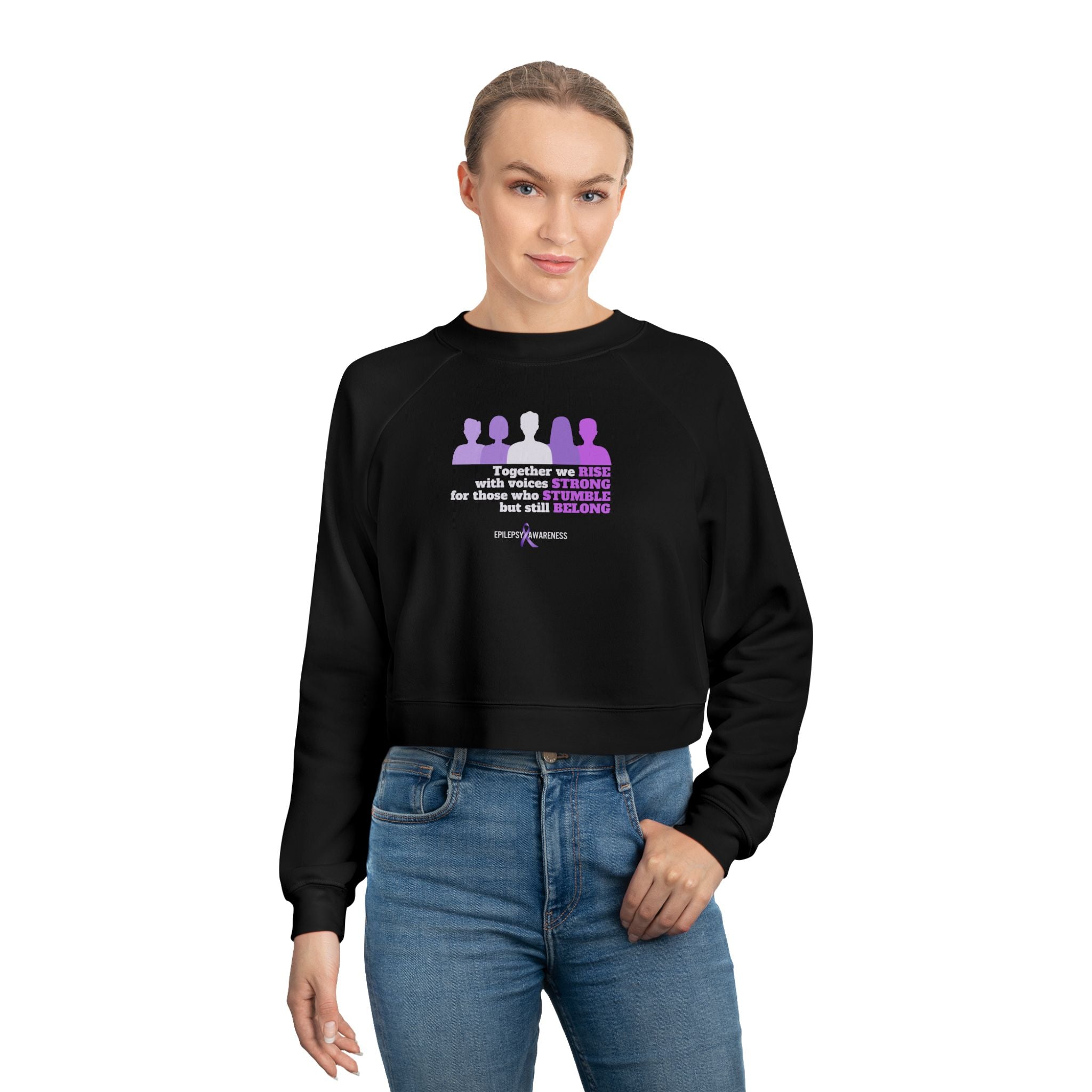 Together We Stand Women's Cropped Fleece Pullover - EpiAl's Shop
