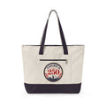 America 250 Canvas Zip Tote Bag – Freedom Receipt Large Cotton Carryall