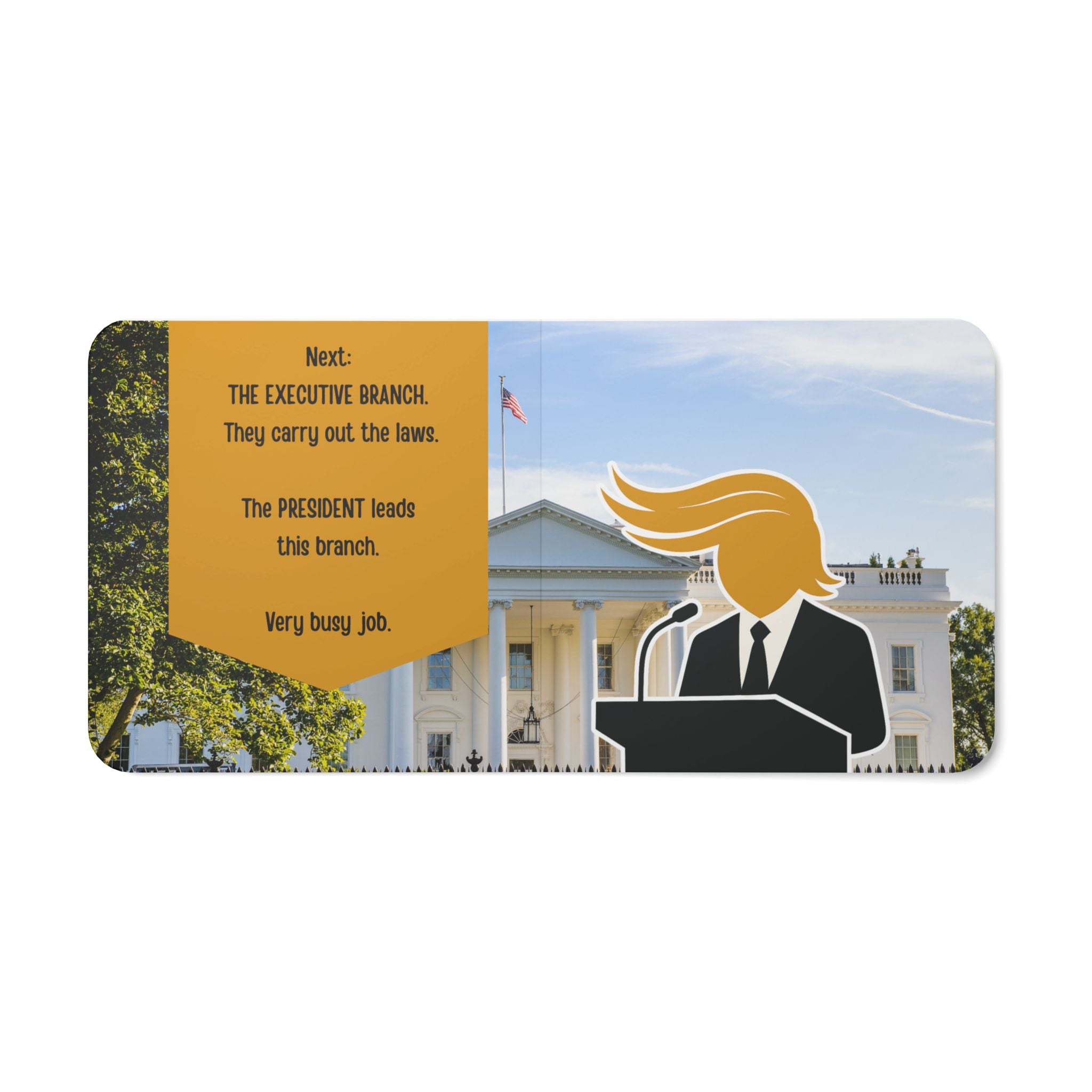 Patriotic Board Book — "Three Branches, One Country" (Children's Political Board Book)