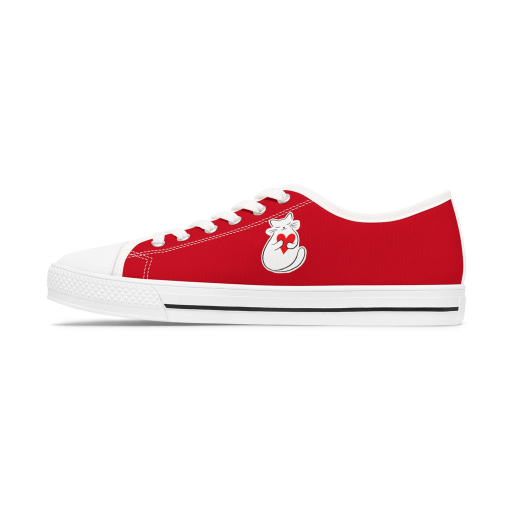 Women’s Valentine Cat Low-Top Sneakers | EpilepticAL
