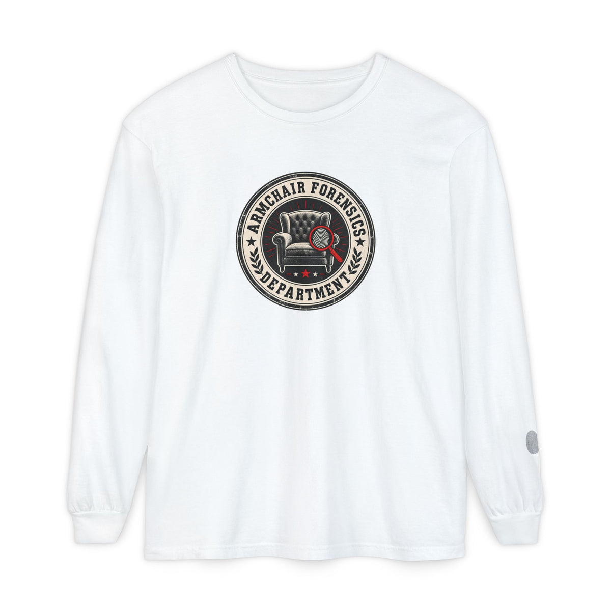 Armchair Forensics Department Long Sleeve Shirt | True Crime Investigator Tee