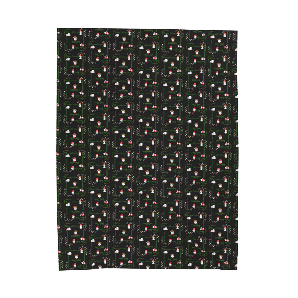 Cozy Christmas Cats Velveteen Plush Blanket