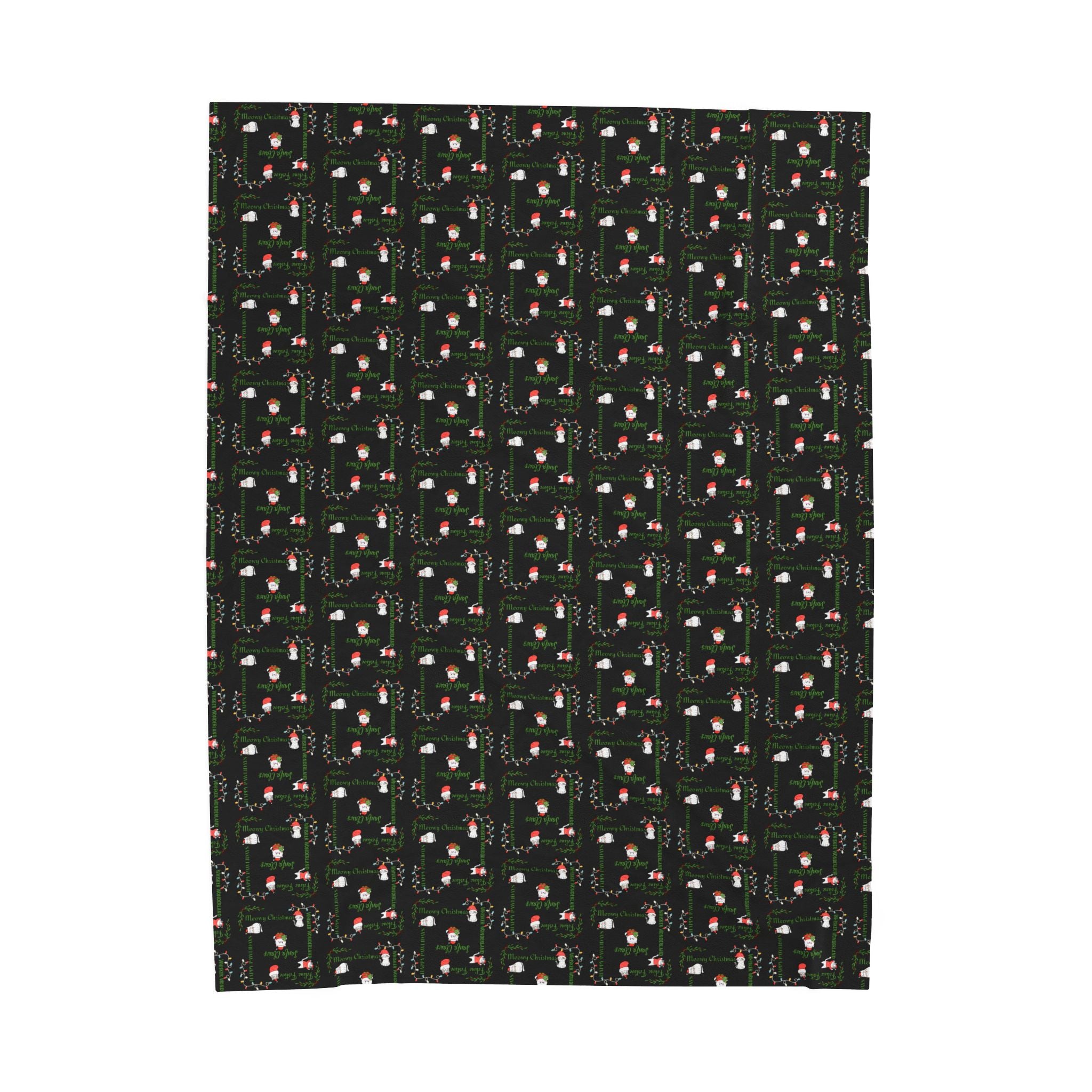 Cozy Christmas Cats Velveteen Plush Blanket - Decor, Blankets & Comforters - EpiAl's Shop