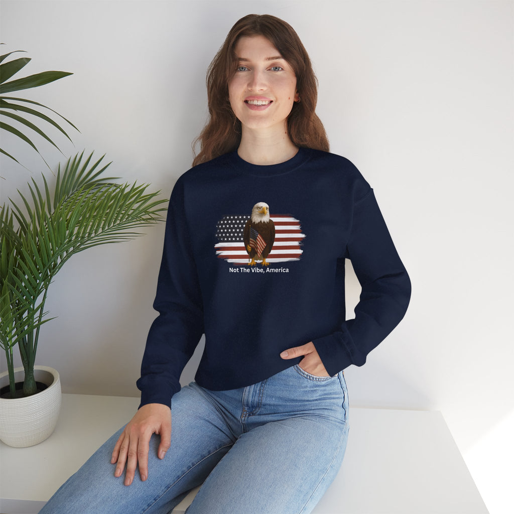 Not the Vibe, America – Political Parody Crewneck Sweatshirt