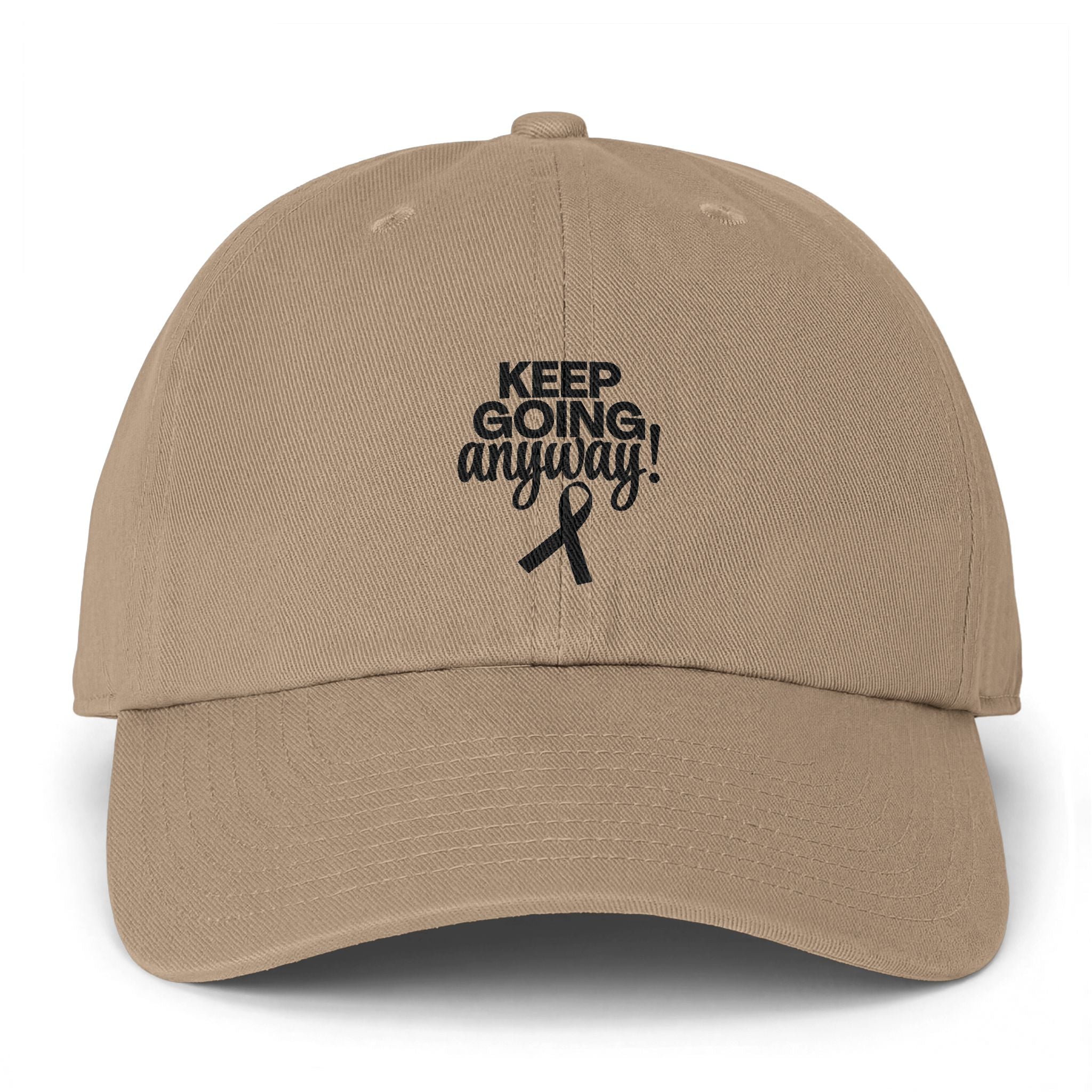 Keep Going Anyway Awareness Ribbon Dad Hat